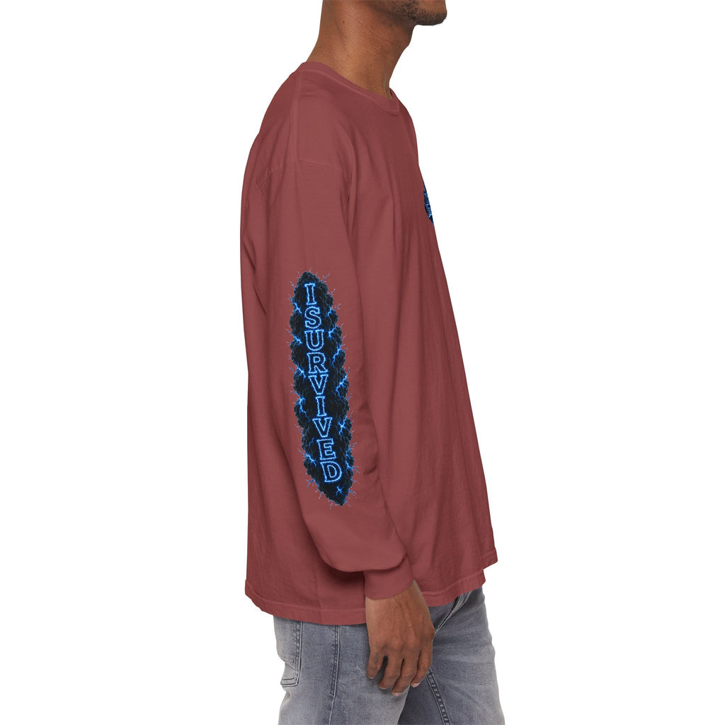 I Survived 2020 — "Please Stand By" Test Pattern Tee Lockdown Special Edition Summer Exclusive Unisex Garment-Dyed Long Sleeve T-Shirt