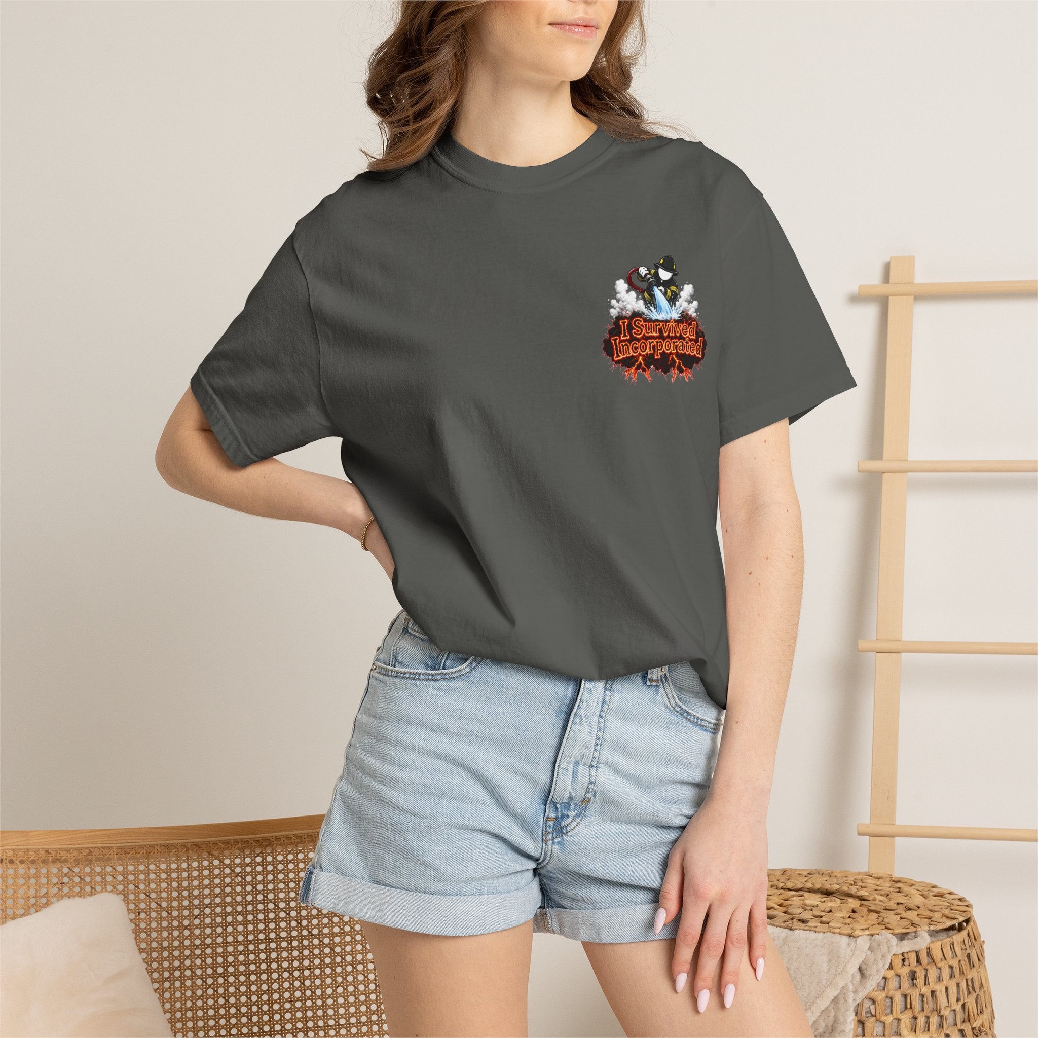 I Survived 2020 — "Please Stand By" Test Pattern Tee Wildfire Signal Edition Summer Premiere Unisex Garment-Dyed T-shirt