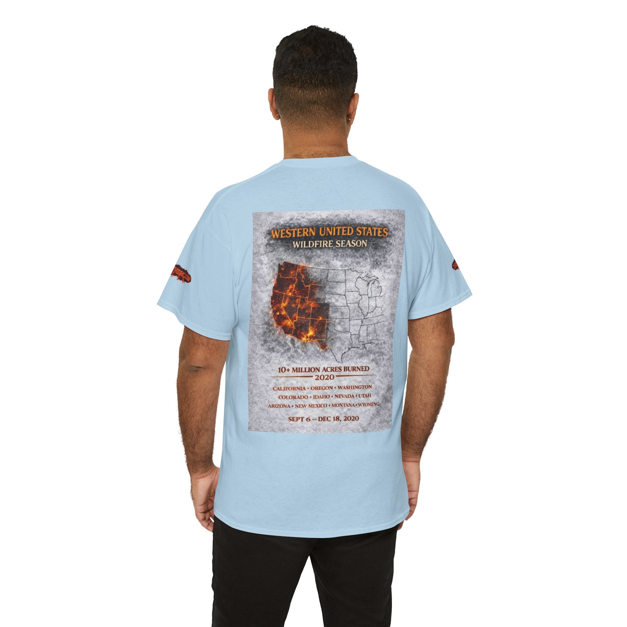 I Survived 2020 —  WILDFIRES S2:E4: Director's Cut Special Edition "Western U.S. Wildfire Season" Memorial Unisex Heavy Cotton Tee