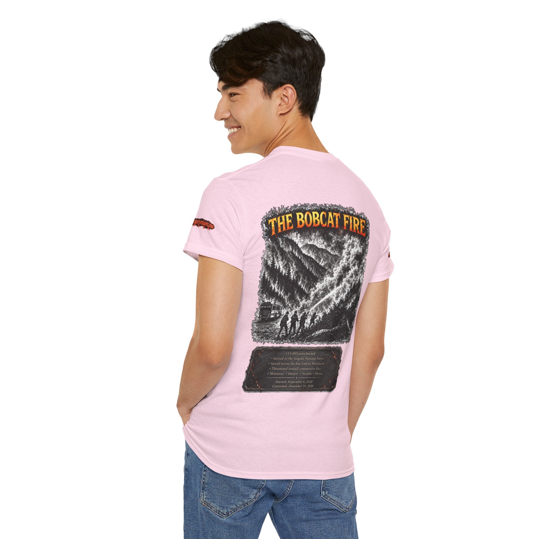 I Survived 2020 — WILDFIRES S2:E2: Special Edition "The Bobcat Fire" Memorial Unisex Heavy Cotton Tee