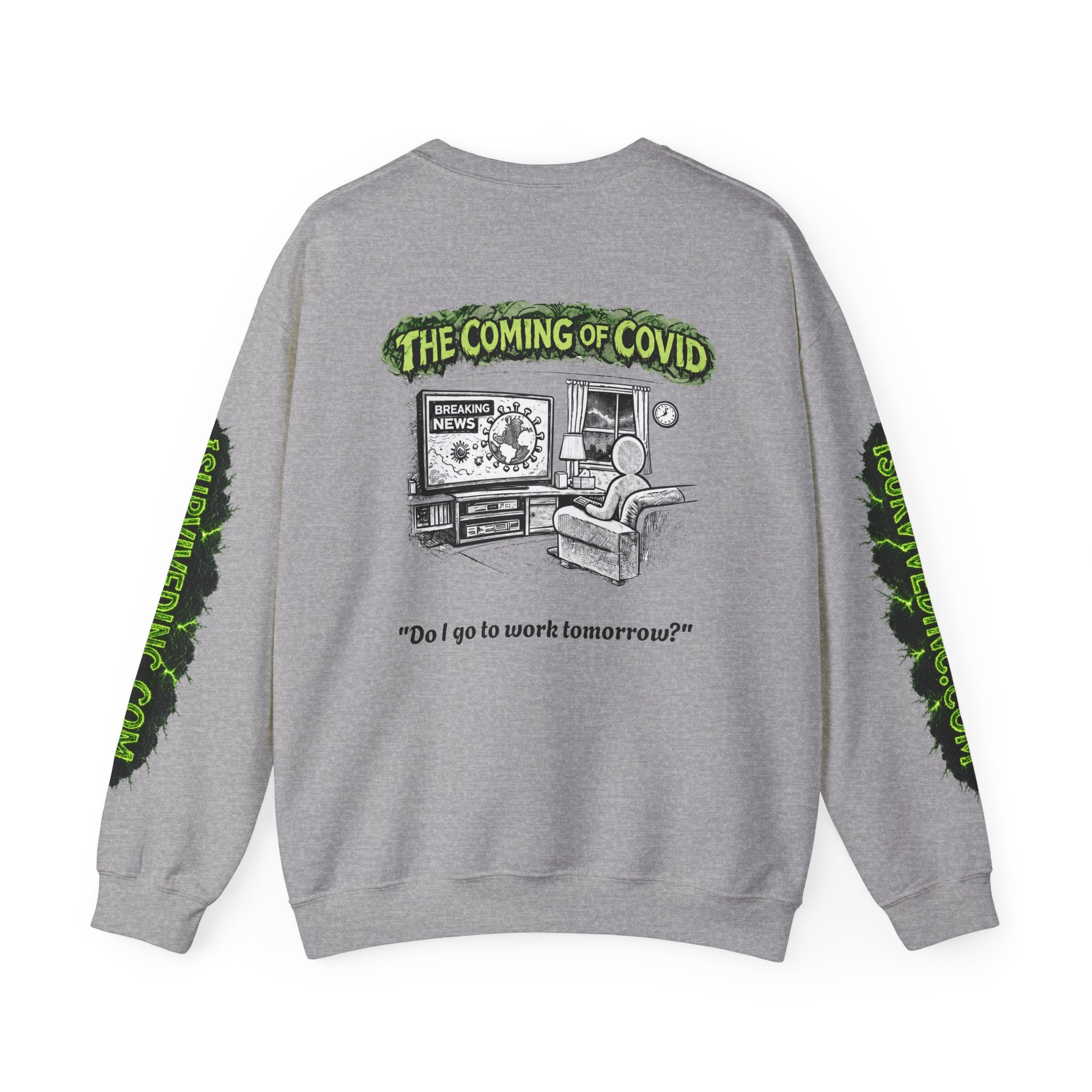 I Survived 2020 — S1:E2 "The Coming of COVID" | Pandemic Edition Unisex Heavy Blend™ Crewneck Sweatshirt