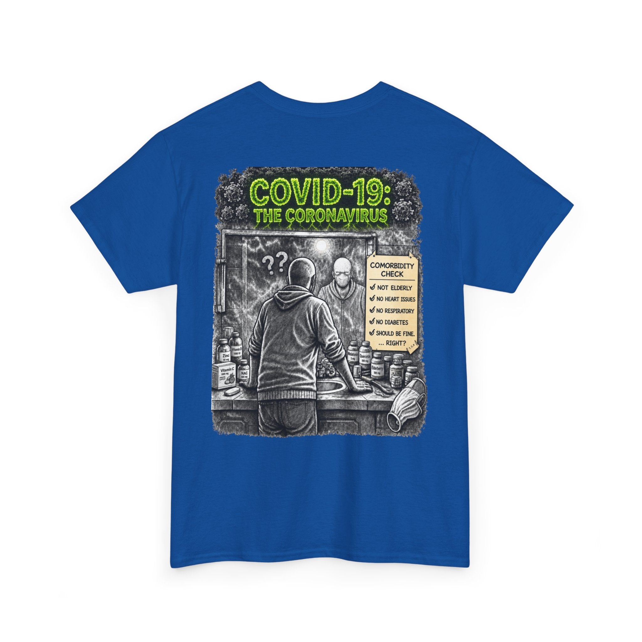 I Survived 2020 — Director's Cut S1:E1 "COVID-19: The Coronavirus" | Pandemic Edition Unisex Heavy Cotton Tee