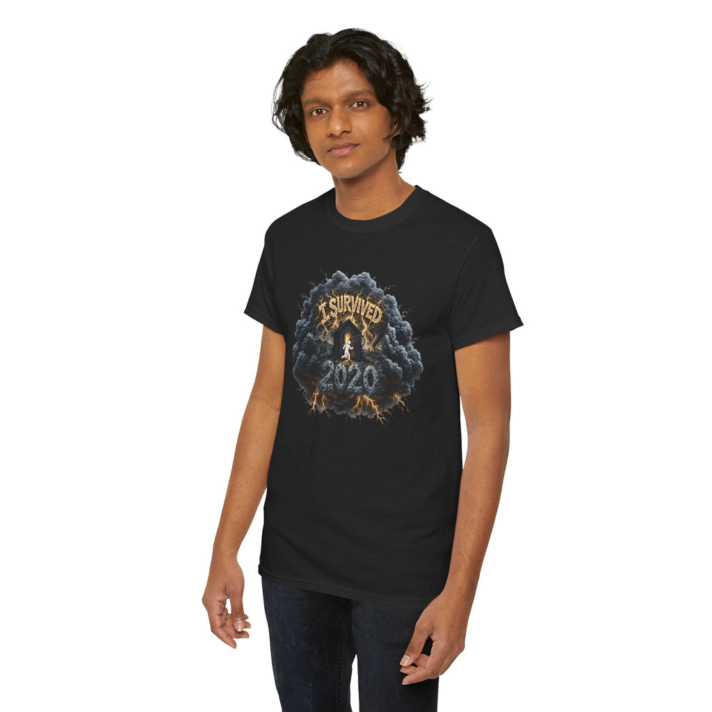 I Survived 2020 —  Deriector's Cut Original Design Teaser Tee | Season 1 Premiere Drop Unisex Heavy Cotton Tee