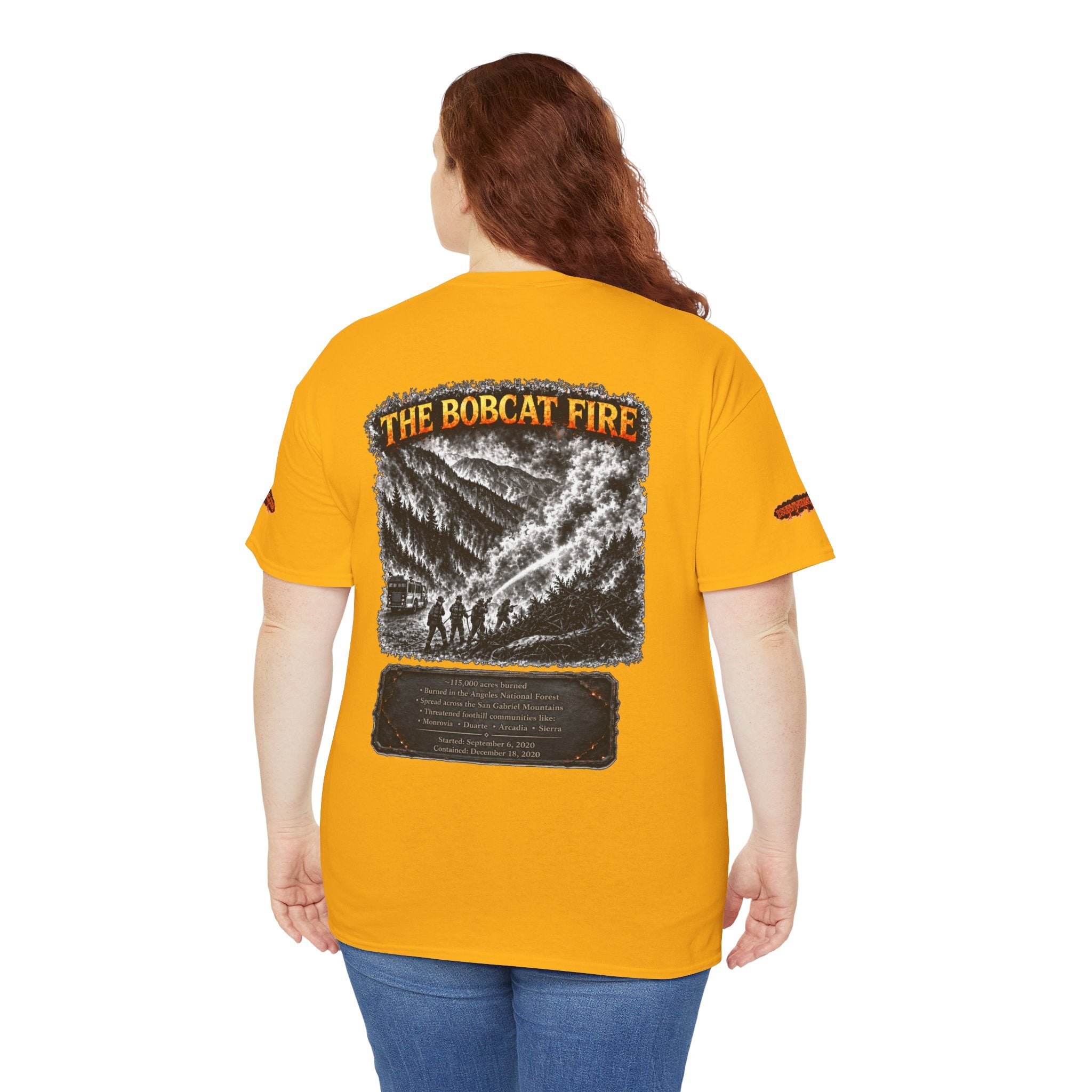 I Survived 2020 — WILDFIRES S2:E2: Special Edition "The Bobcat Fire" Memorial Unisex Heavy Cotton Tee