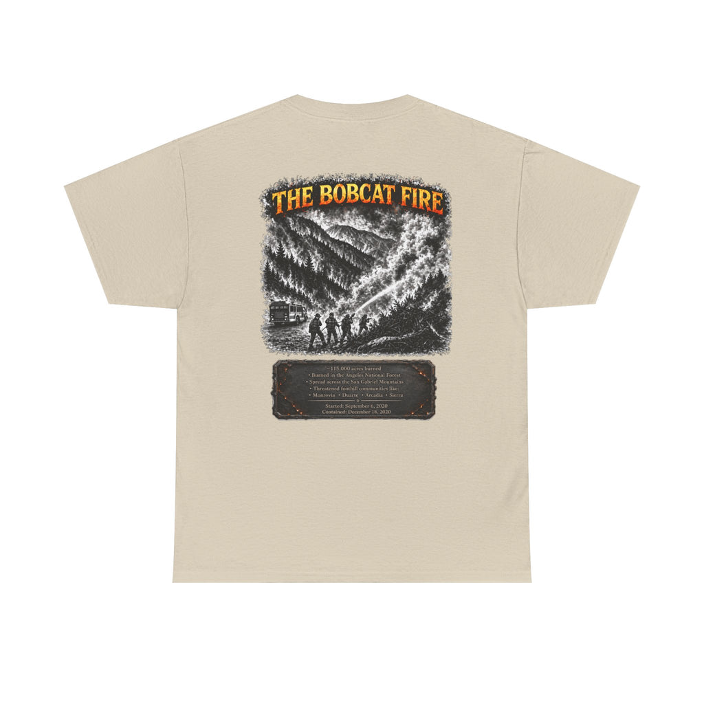 I Survived 2020 — Director's Cut S2:E2 "The Bobcat Fire" | Wildfire Edition Memorial Unisex Heavy Cotton Tee