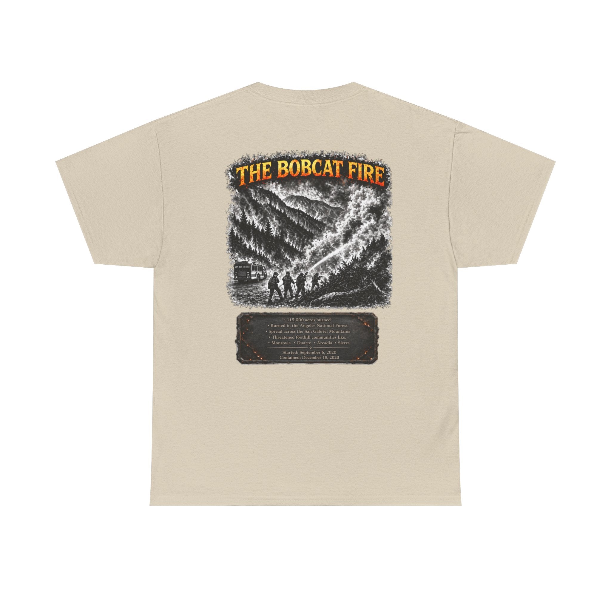 I Survived 2020 — Director's Cut S2:E2 "The Bobcat Fire" | Wildfire Edition Memorial Unisex Heavy Cotton Tee