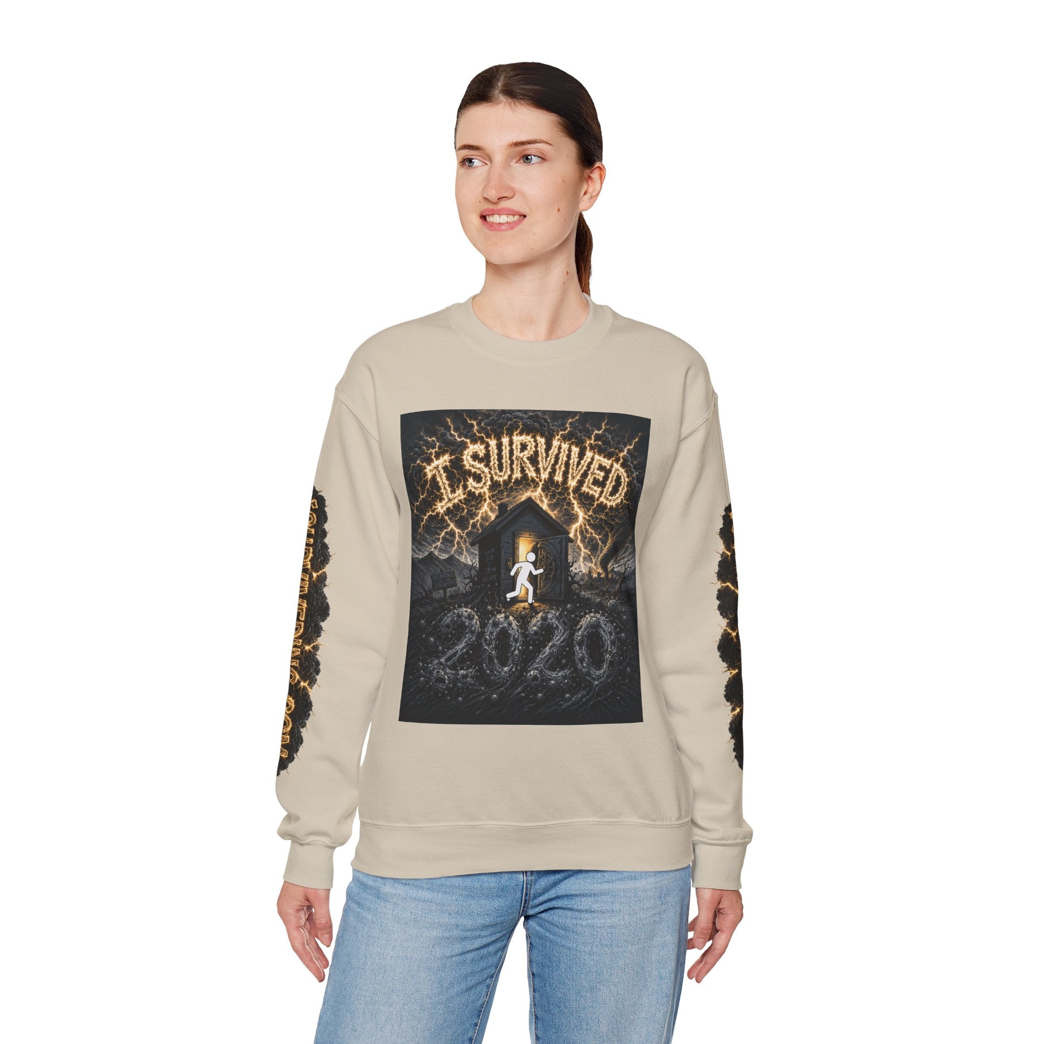 I Survived 2020 — Original PILOT Design: Special Edition Unisex Heavy Blend™ Crewneck Sweatshirt