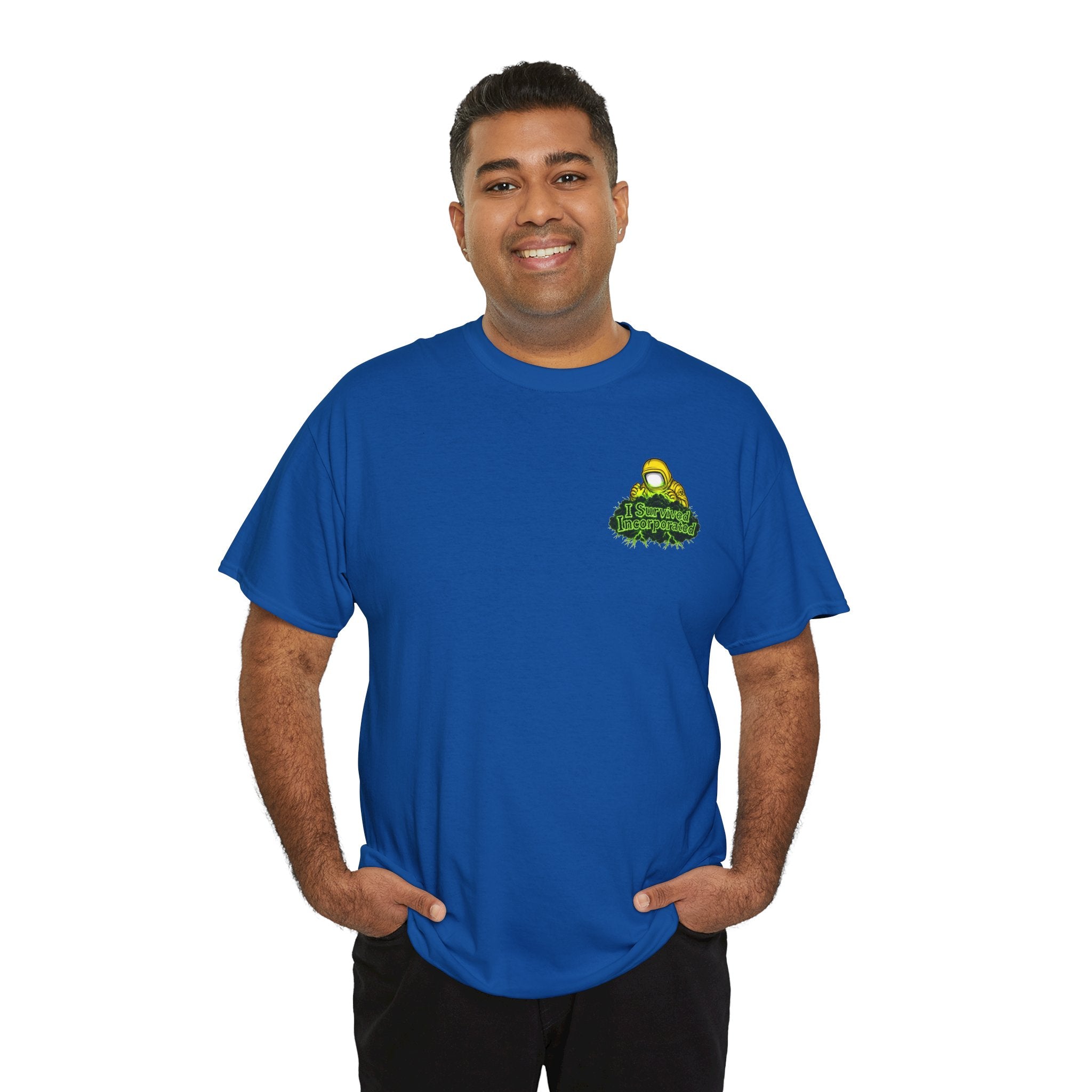 I Survived 2020 — "Please Stand By" Test Pattern Toxic Signal Tee Summer Premiere Unisex Heavy Cotton Tee