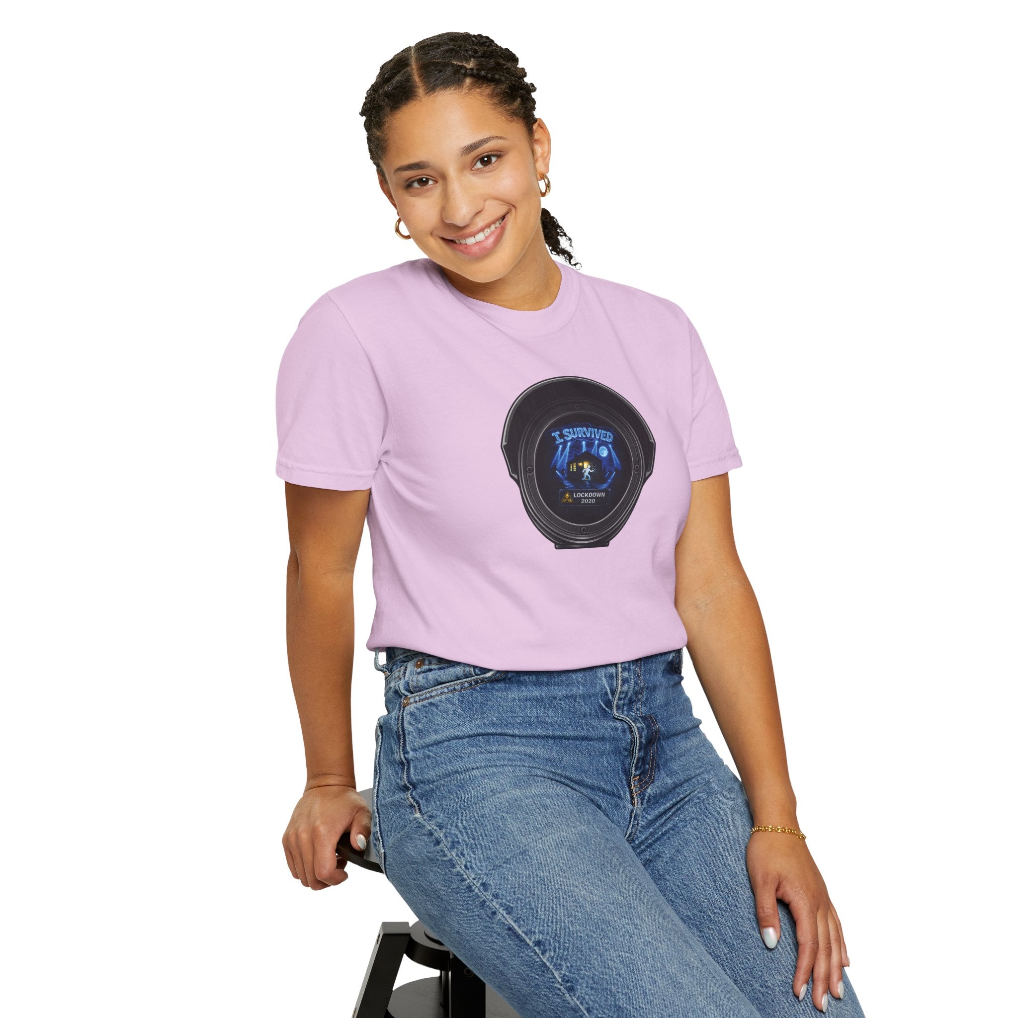 I Survived 2020 —  LOCKDOWN S3:E3: Director's Cut "Remote Schooling" Unisex Garment-Dyed T-shirt