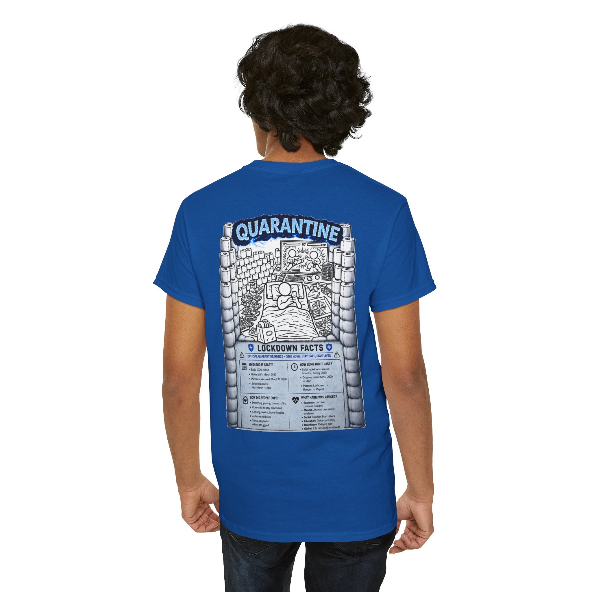 I Survived 2020 — LOCKDOWN S3:E1: Director's Cut "Quarantine" Unisex Heavy Cotton Tee