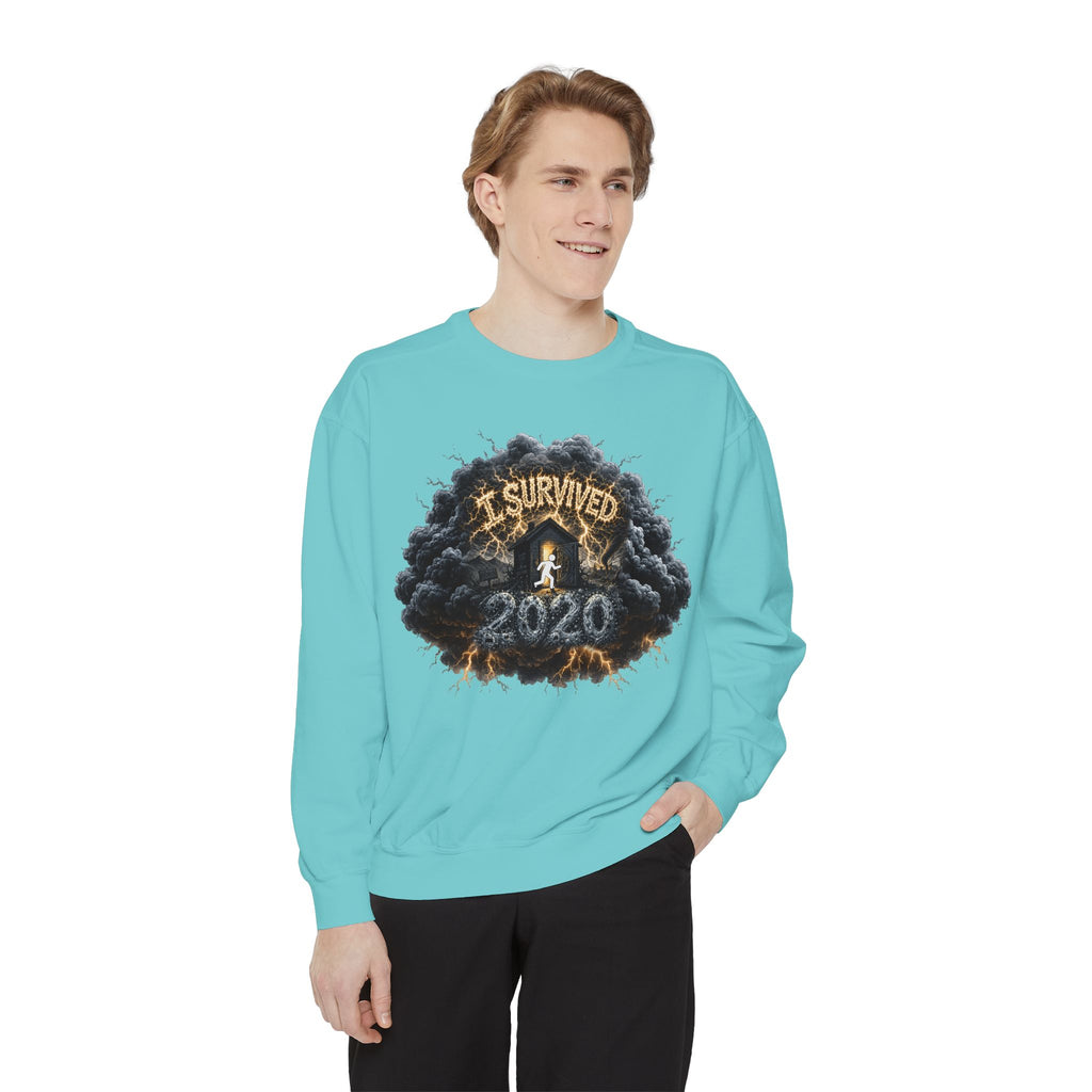 I Survived 2020 — Director's Cut Original Design Teaser Sweatshirt | Season 1 Premiere Drop Unisex Garment-Dyed Sweatshirt