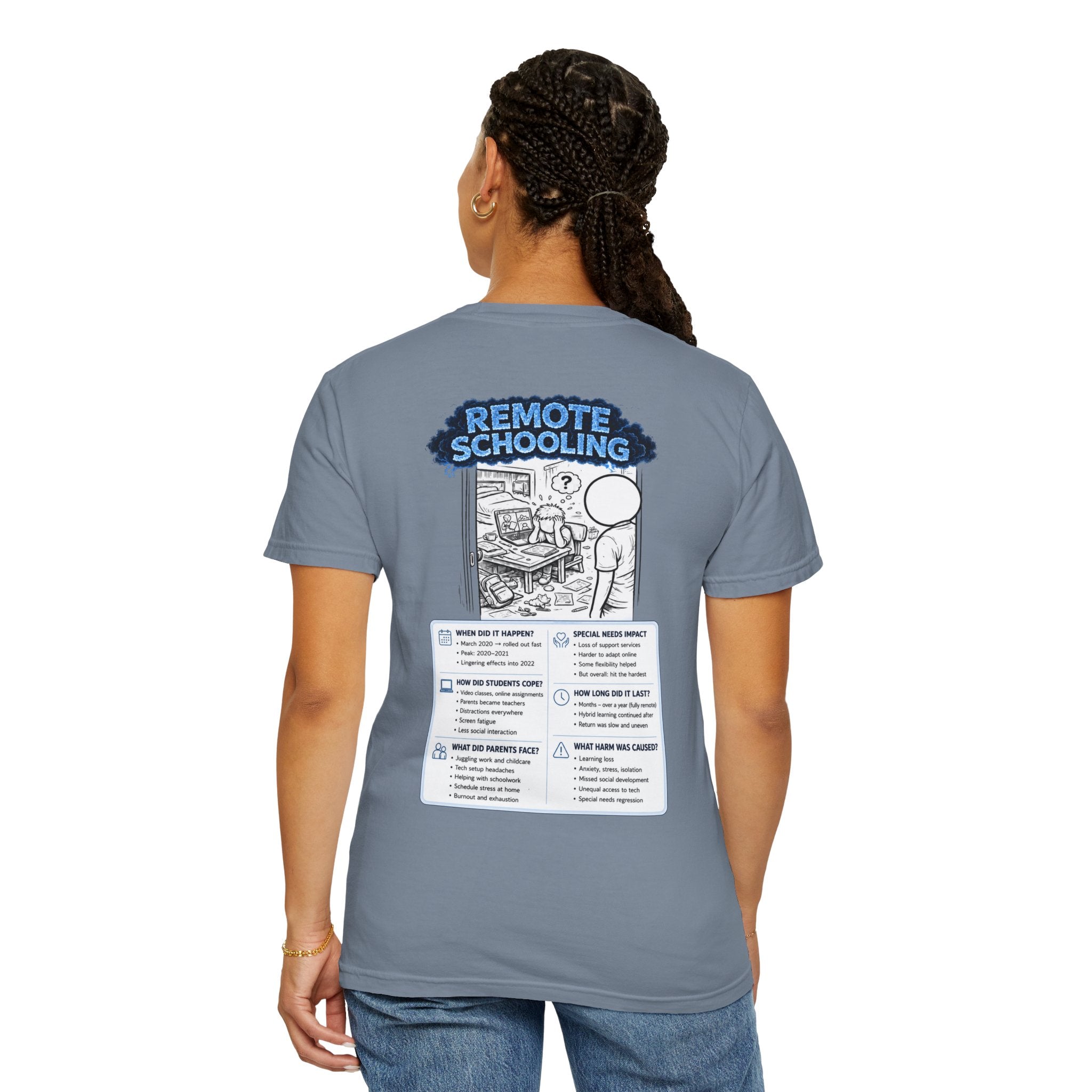 I Survived 2020 — Director's Cut S3:E3 "Remote Schooling" | Lockdown Edition Documentary Unisex Garment-Dyed T-shirt
