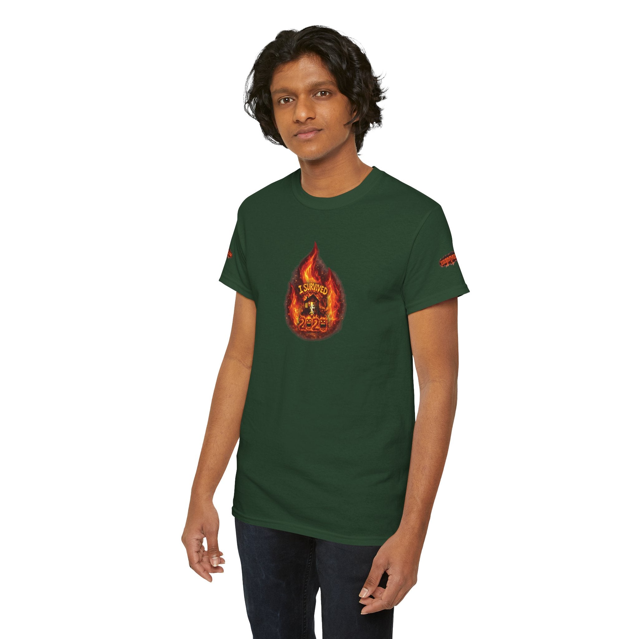I Survived 2020 — WILDFIRES S2:E1: Director's Cut Special Edition "Berry Creek" Memorial Unisex Heavy Cotton Tee