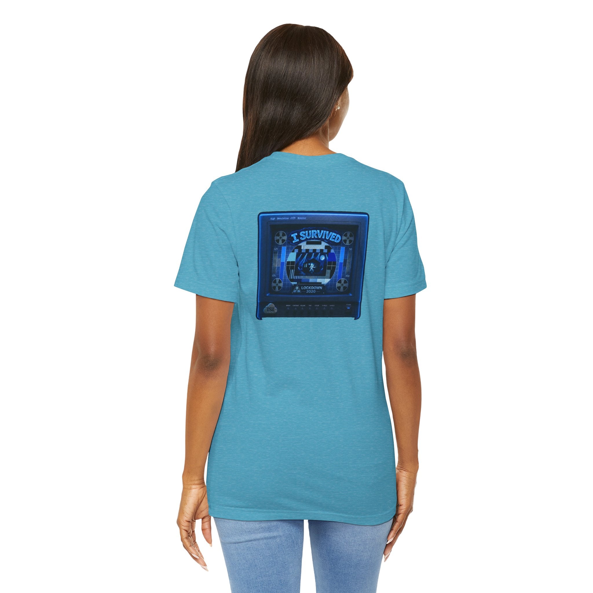 I Survived 2020 — "Please Stand By" Test Pattern Tee Lockdown Summer Exclusive Unisex Jersey Short Sleeve Tee