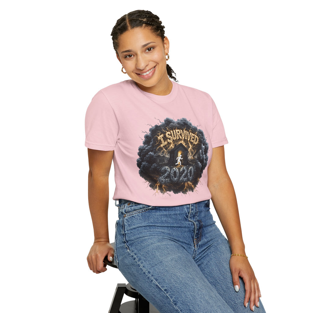 I Survived 2020 — Original Design Teaser Tee | Season 1 Premiere Drop Unisex Garment-Dyed T-shirt