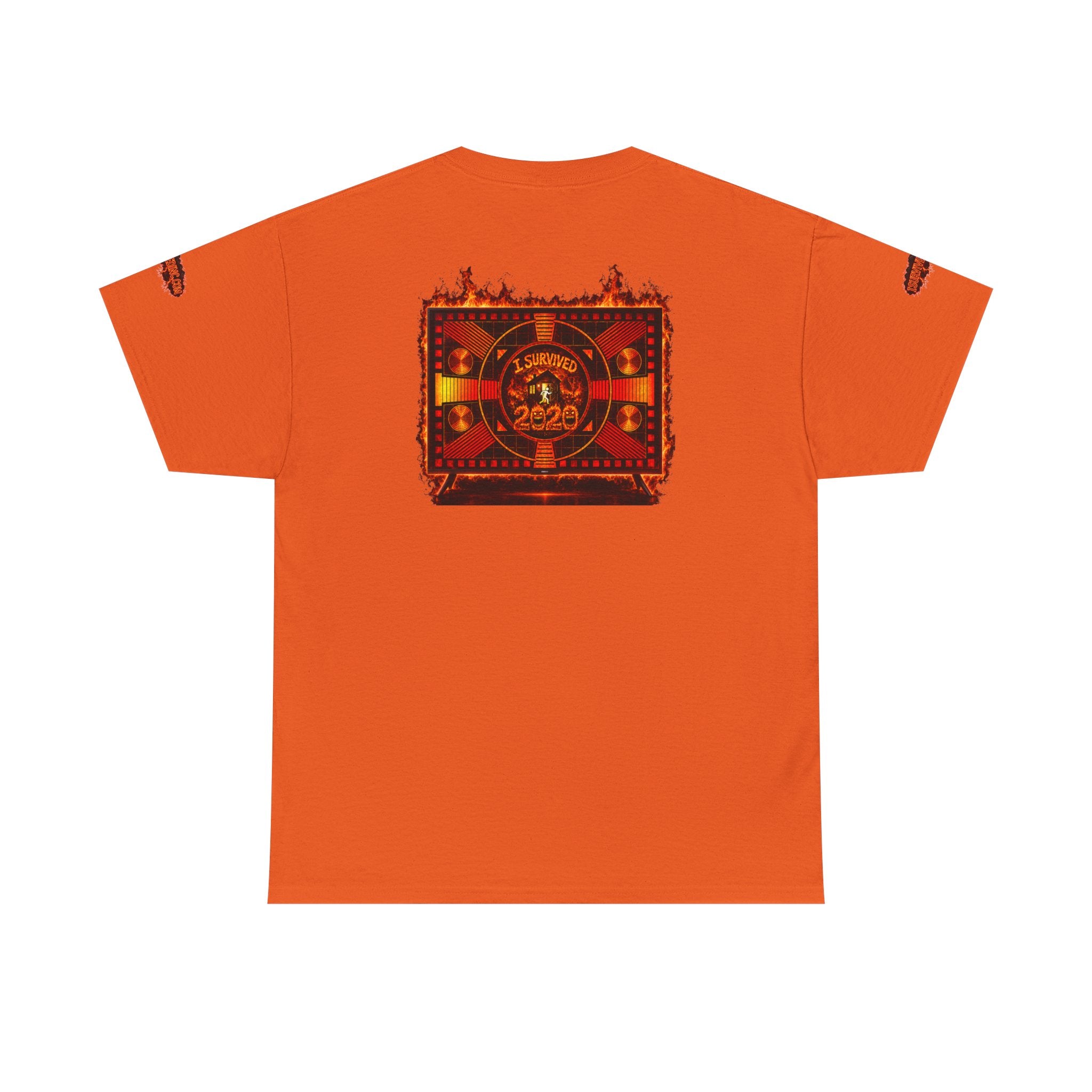 I Survived 2020 — "Please Stand By" Test Pattern Tee Wildfire Signal Special Edition Summer Premiere Unisex Heavy Cotton Tee
