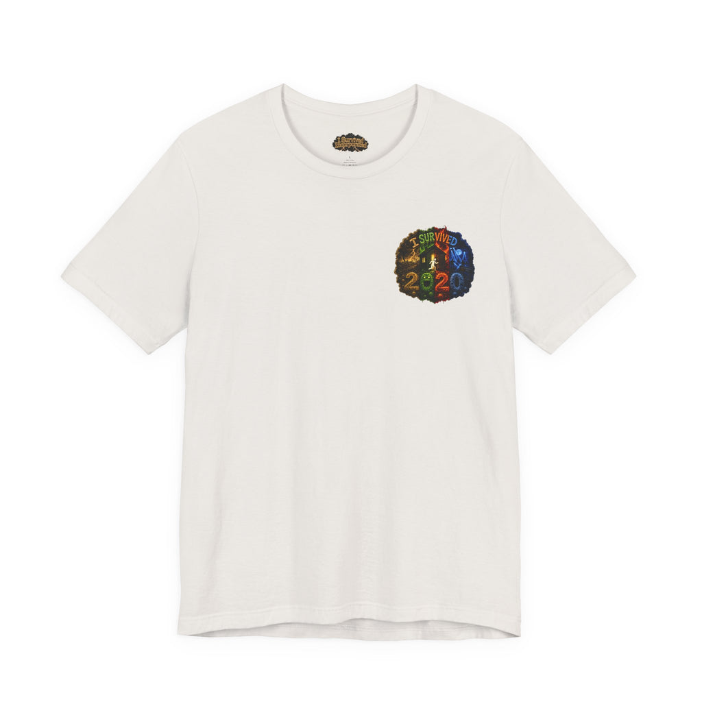 I Survived 2020 — "No Signal" Test Pattern Tee Alien Broadcast Finale Summer Premiere Unisex Jersey Short Sleeve Tee