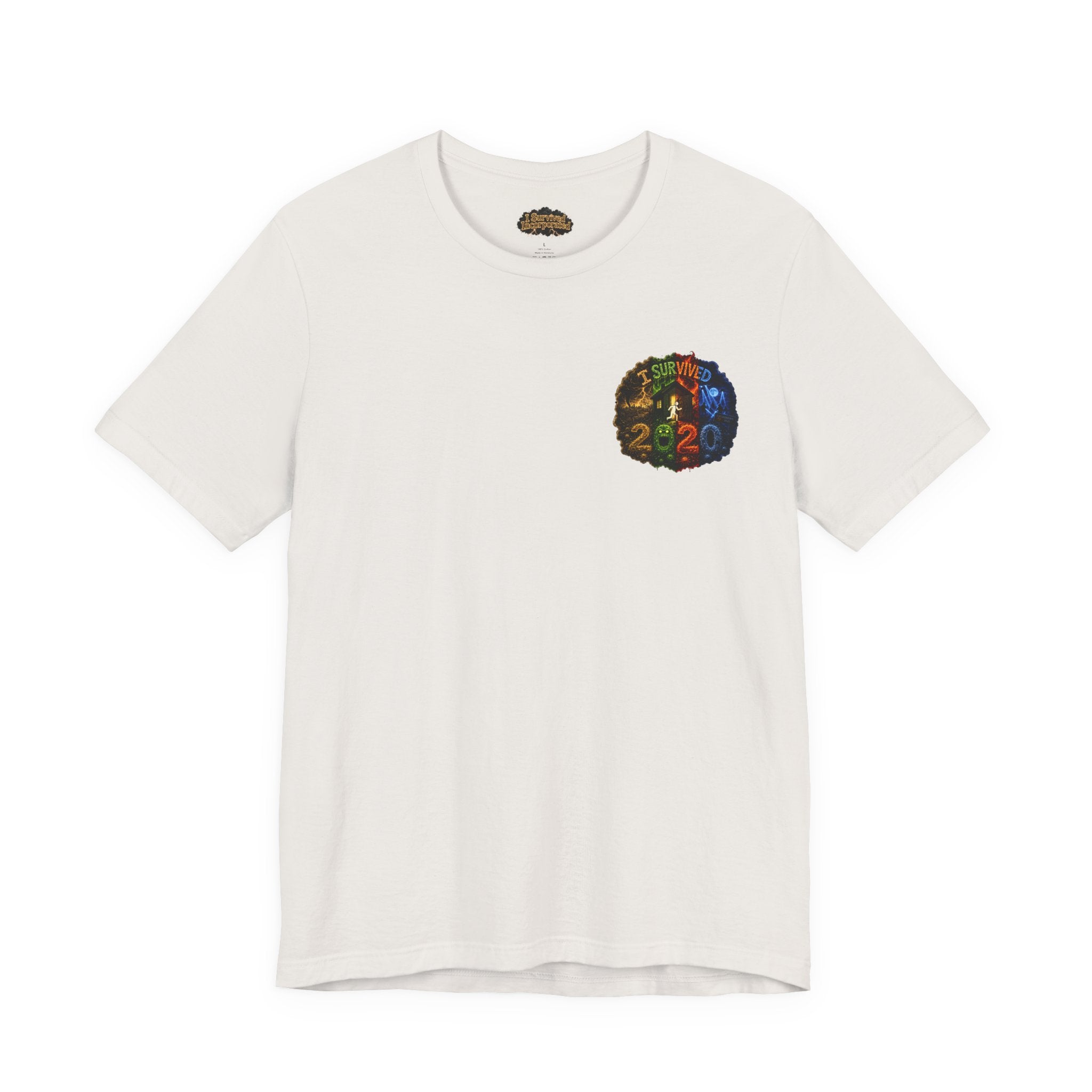 I Survived 2020 — "No Signal" Test Pattern Tee Alien Broadcast Finale Summer Premiere Unisex Jersey Short Sleeve Tee
