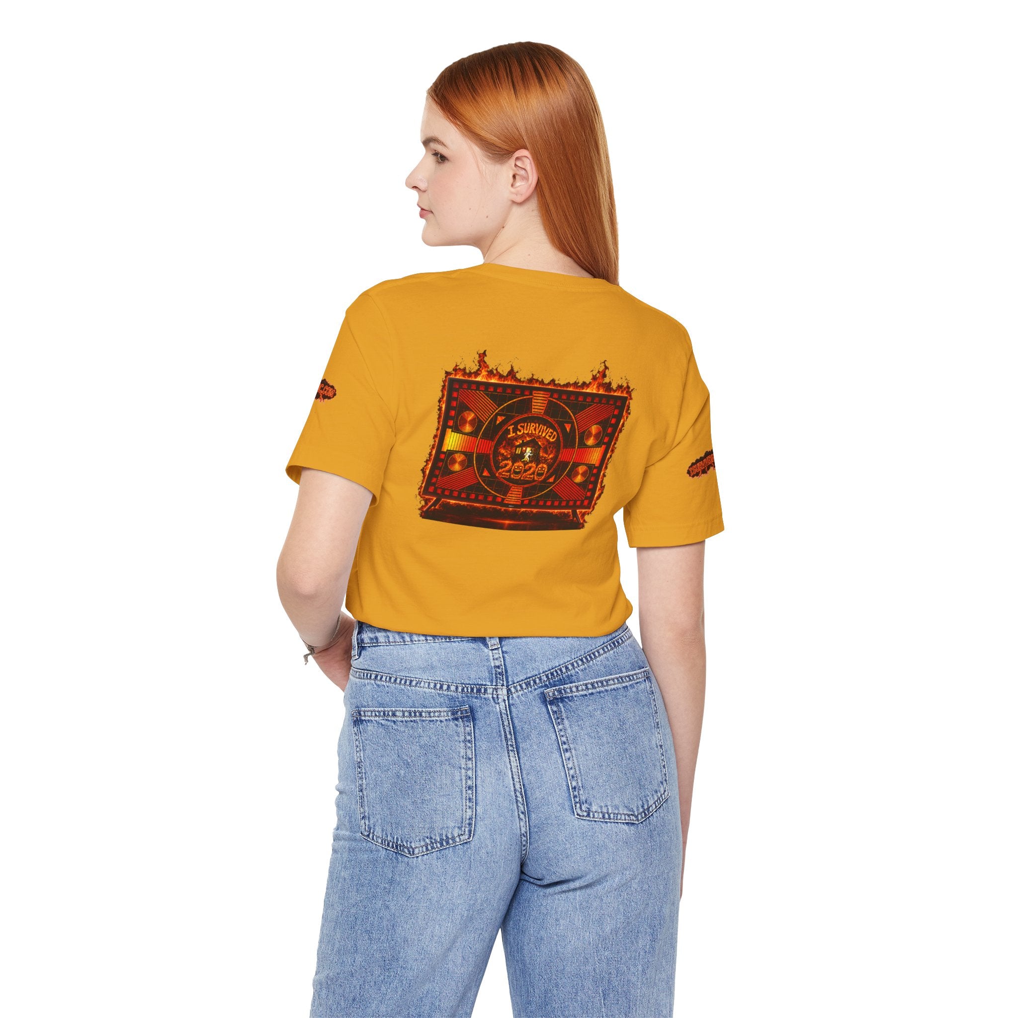 I Survived 2020 — "Please Stand By" Test Pattern Tee Wildfire Signal Special Edition Summer Premiere Unisex Jersey Short Sleeve Tee
