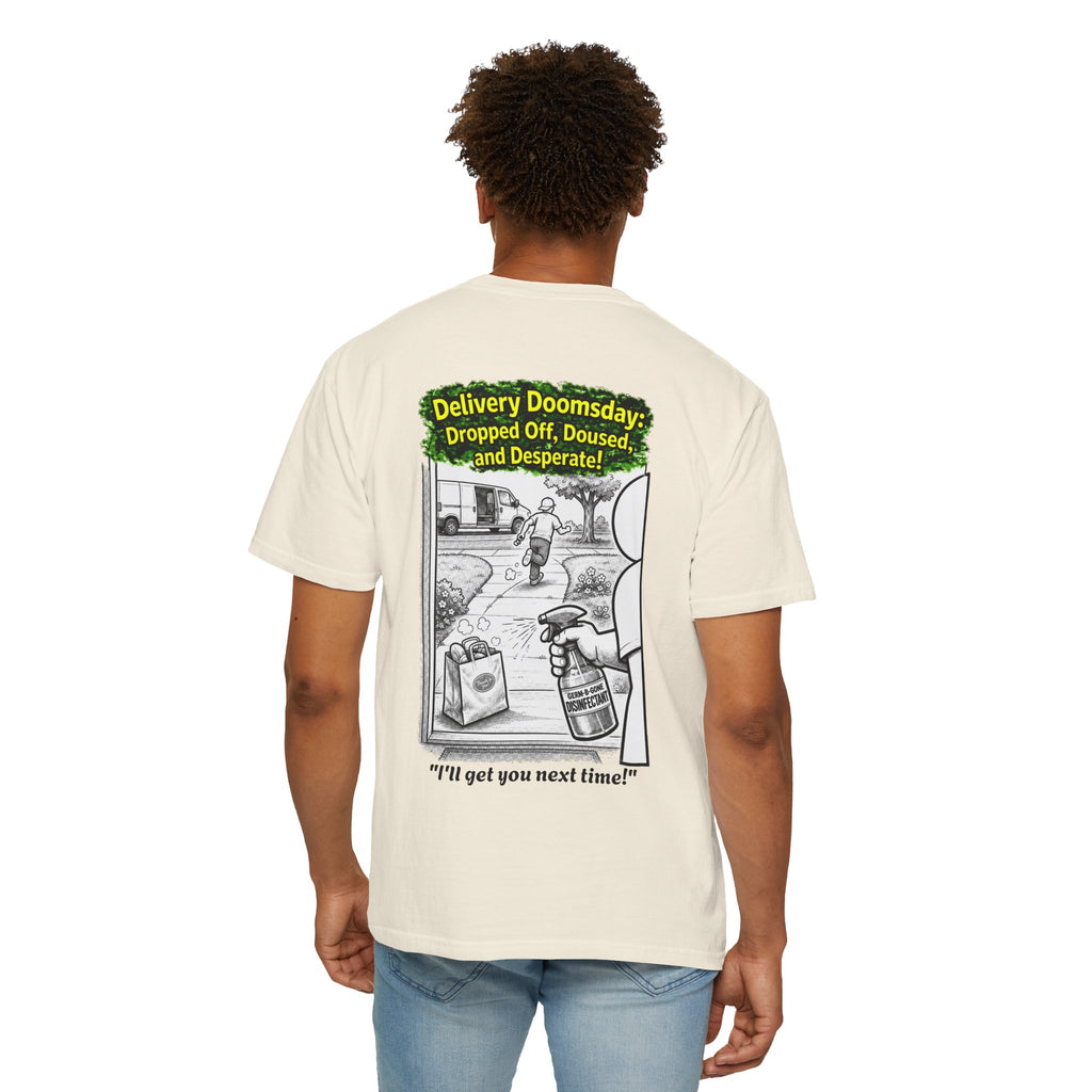 Sobreviví al 2020 — T1:E5 "Apocalipsis de Entregas" | Camiseta unisex teñida de edición Pandemia