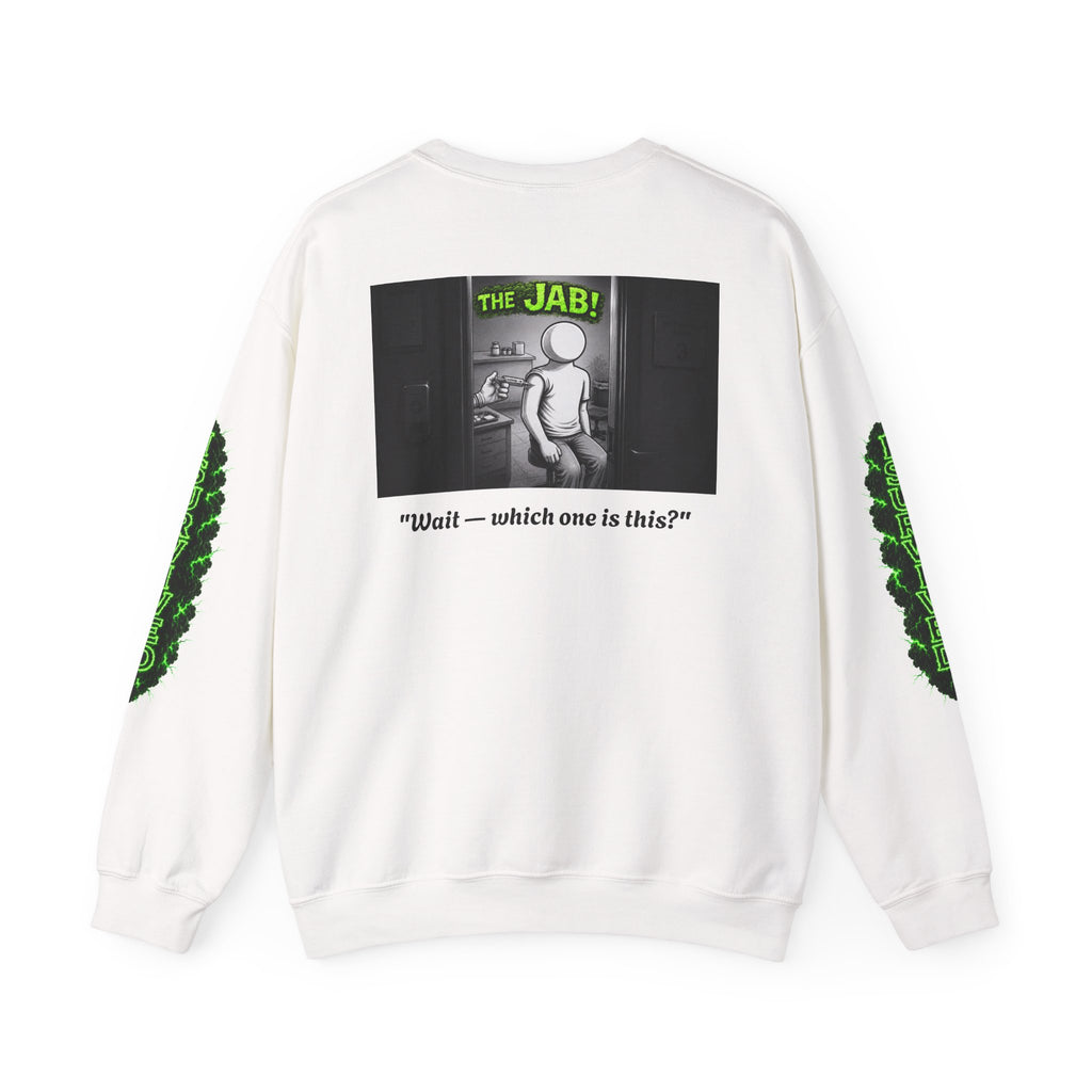 I Survived 2020 — Director's Cut S1:E3 "The Jab!" | Pandemic Edition Unisex Heavy Blend™ Crewneck Sweatshirt
