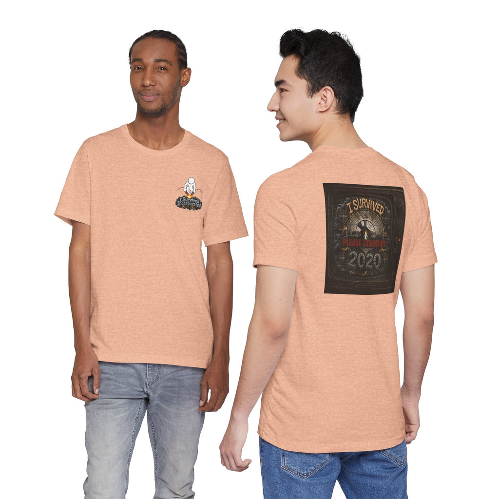 I Survived 2020 — "Please Stand By" Test Pattern Tee Summer Premier Unisex Jersey Short Sleeve Tee