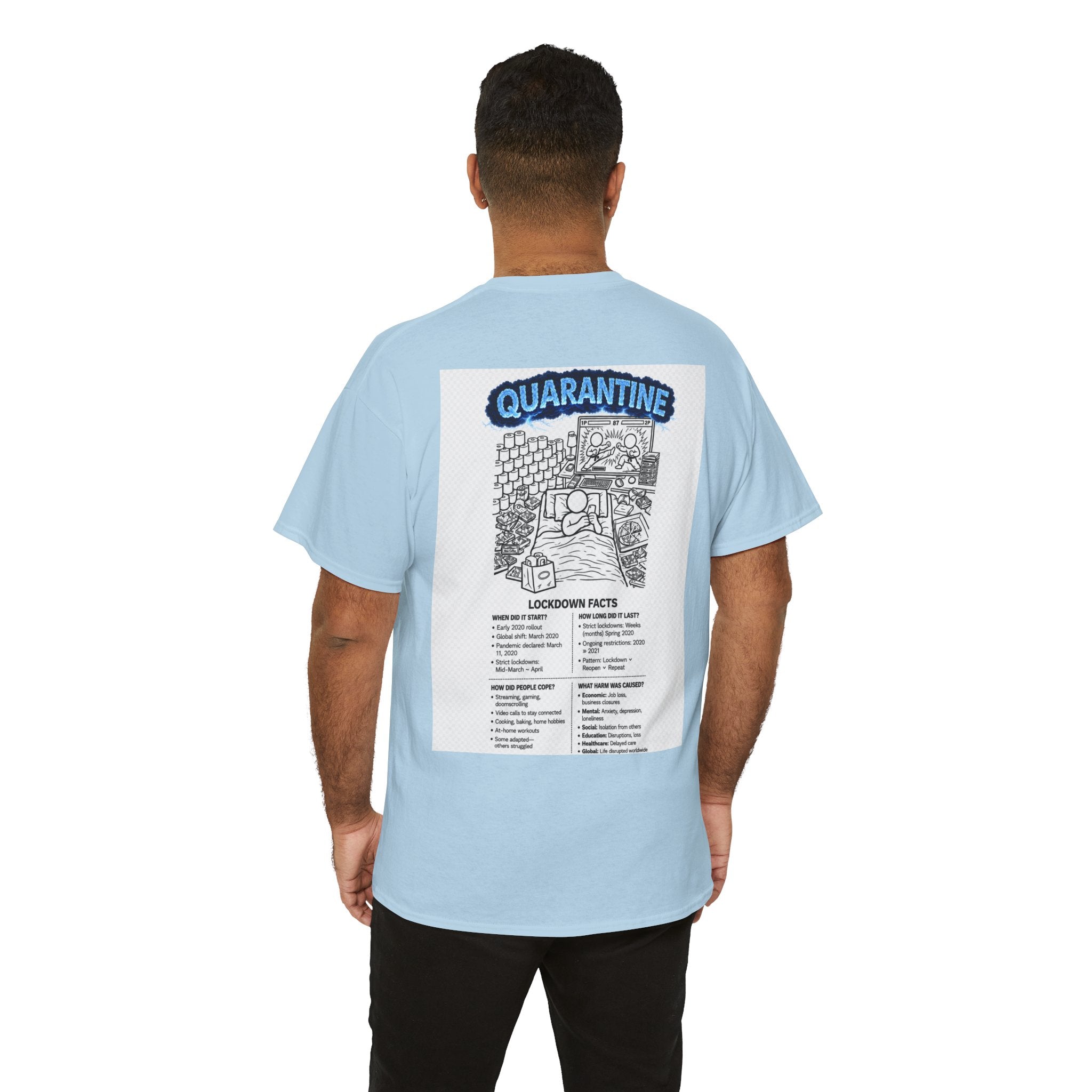 Copy of  I Survived 2020 — S3:E1 "Quarantine" | Lockdown Edition Documentary Unisex Heavy Cotton Tee