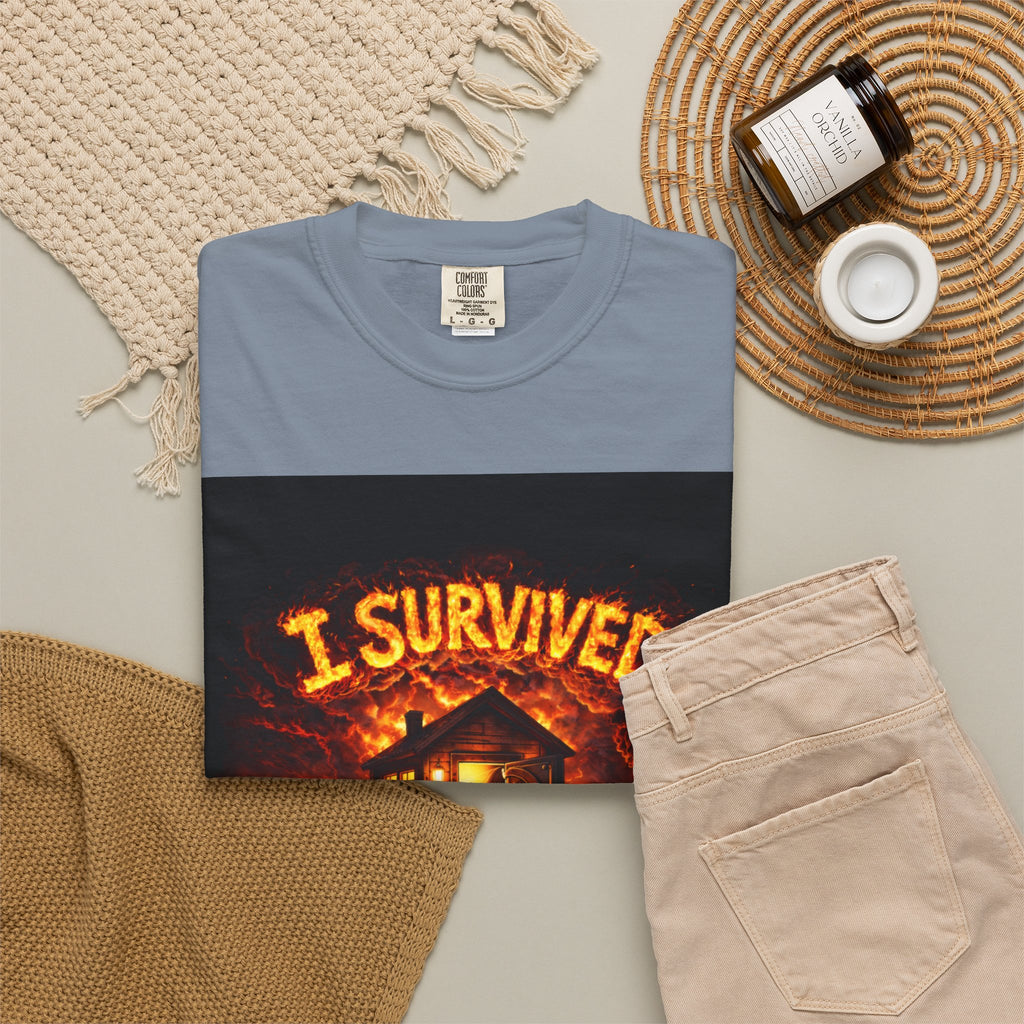 I Survived 2020 — WILDFIRES S2:E4: "Western U.S. Wildfire Season" Memorial Unisex Garment-Dyed T-shirt