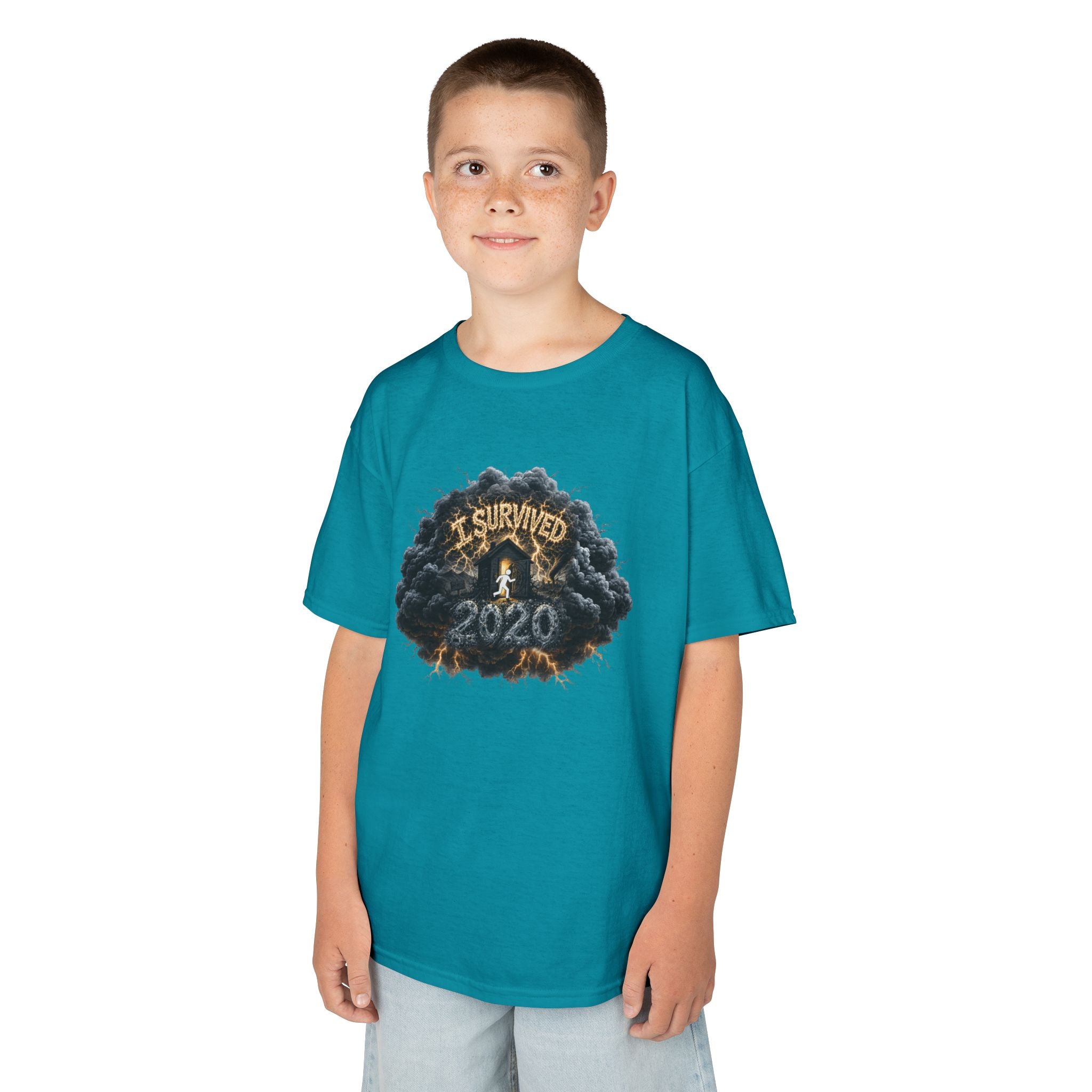 I Survived 2020 — Director's Cut Original Design Teaser Tee | Season 1 Premiere Drop Kids Heavy Cotton™ Tee