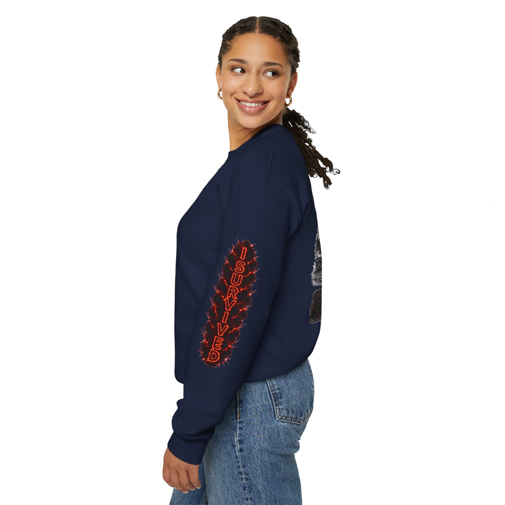 I Survived 2020 — WILDFIRES S2:E2: Director's Cut "The Bobcat Fire" Memorial Unisex Heavy Blend™ Crewneck Sweatshirt