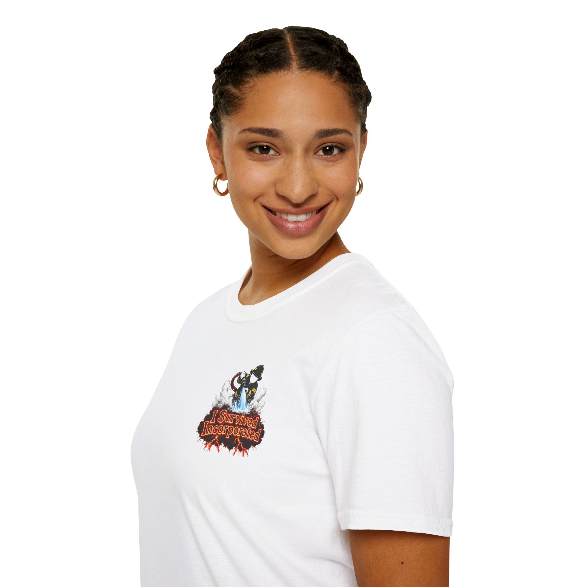 I Survived 2020 — "Please Stand By" Test Pattern Tee Wildfire Signal Edition Summer Premiere Unisex Softstyle T-Shirt