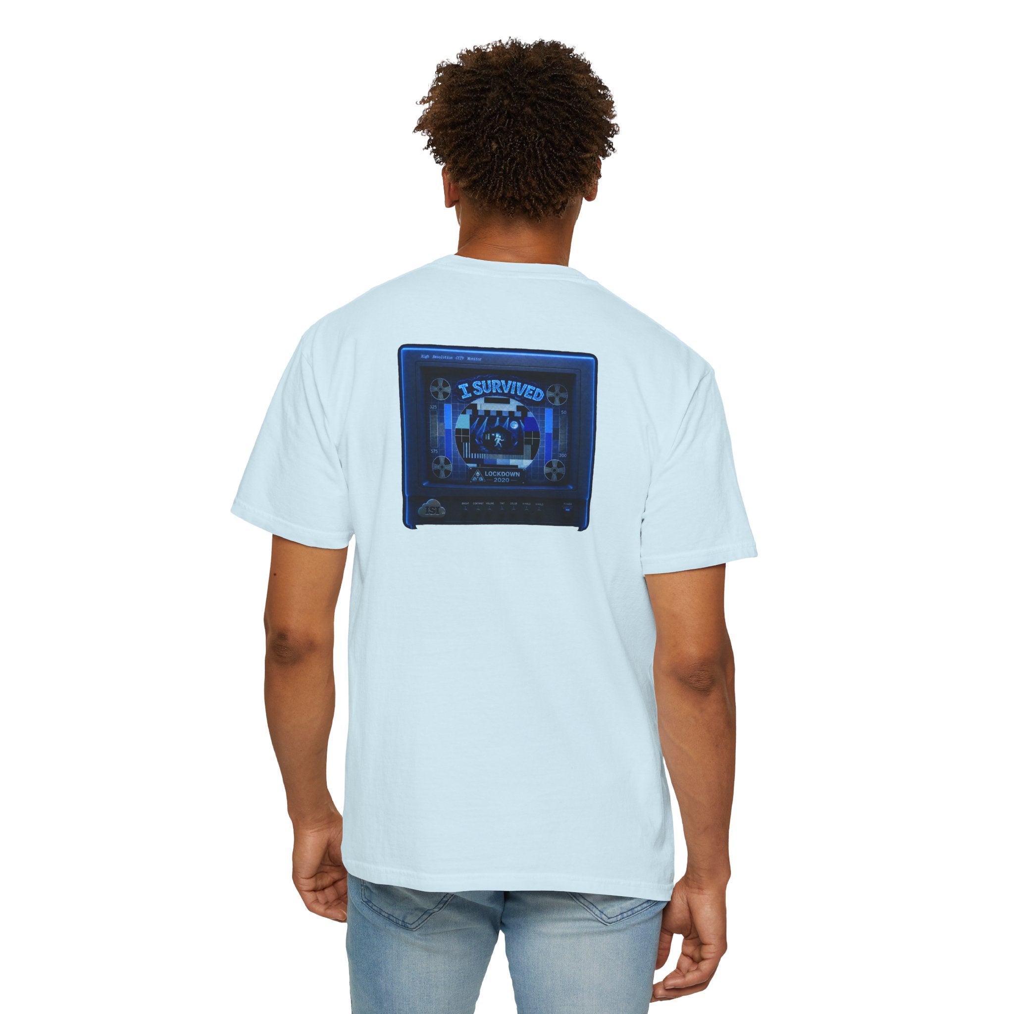 I Survived 2020 — "Please Stand By" Test Pattern Tee Lockdown Special Edition Summer Exclusive Unisex Garment-Dyed T-shirt
