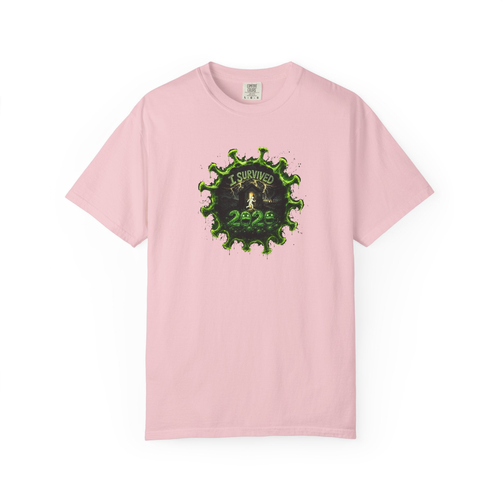 I Survived 2020 — PANDEMIC S1:E4: Director's Cut "Mask Madness" Unisex Garment-Dyed T-shirt