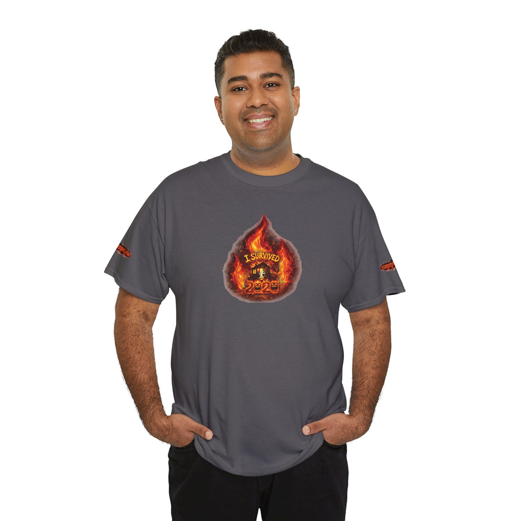 I Survived 2020 — WILDFIRES S2:E3: Director's Cut Special Edition "The California Wildfires" Memorial Unisex Heavy Cotton Tee