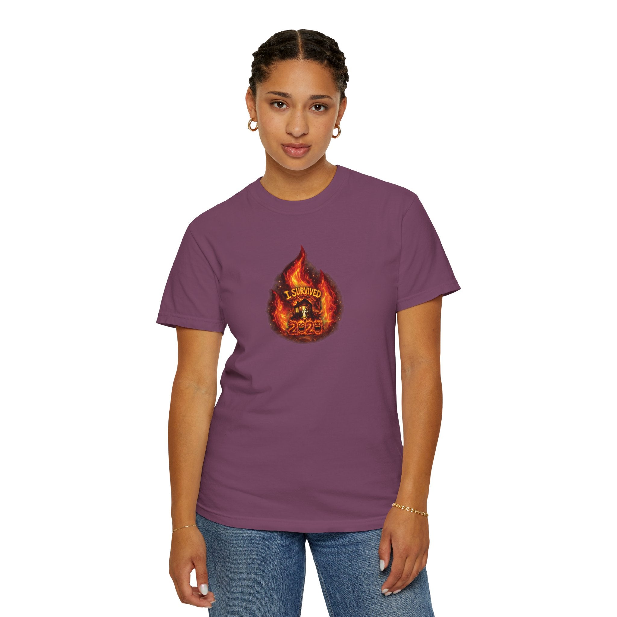 I Survived 2020 — WILDFIRES S2:E3: Director's Cut "The California Wildfires" Memorial Unisex Garment-Dyed T-shirt