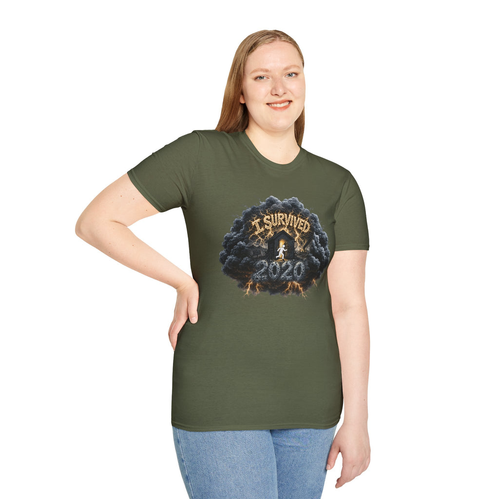 I Survived 2020 — Director's Cut Original Design Teaser Tee | Season 1 Premiere Drop Unisex Softstyle T-Shirt