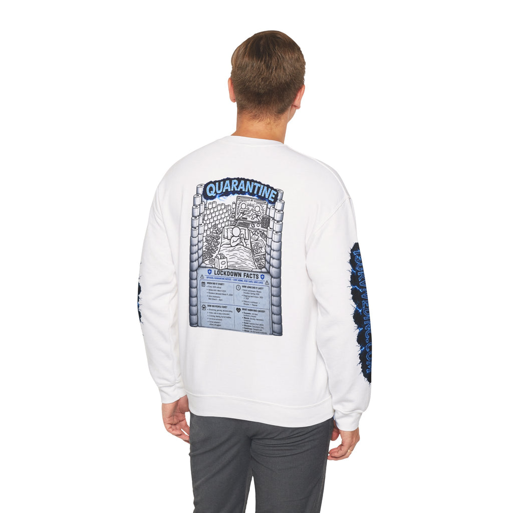 I Survived 2020 — LOCKDOWN S3:E1: "Quarantine" Unisex Heavy Blend™ Crewneck Sweatshirt