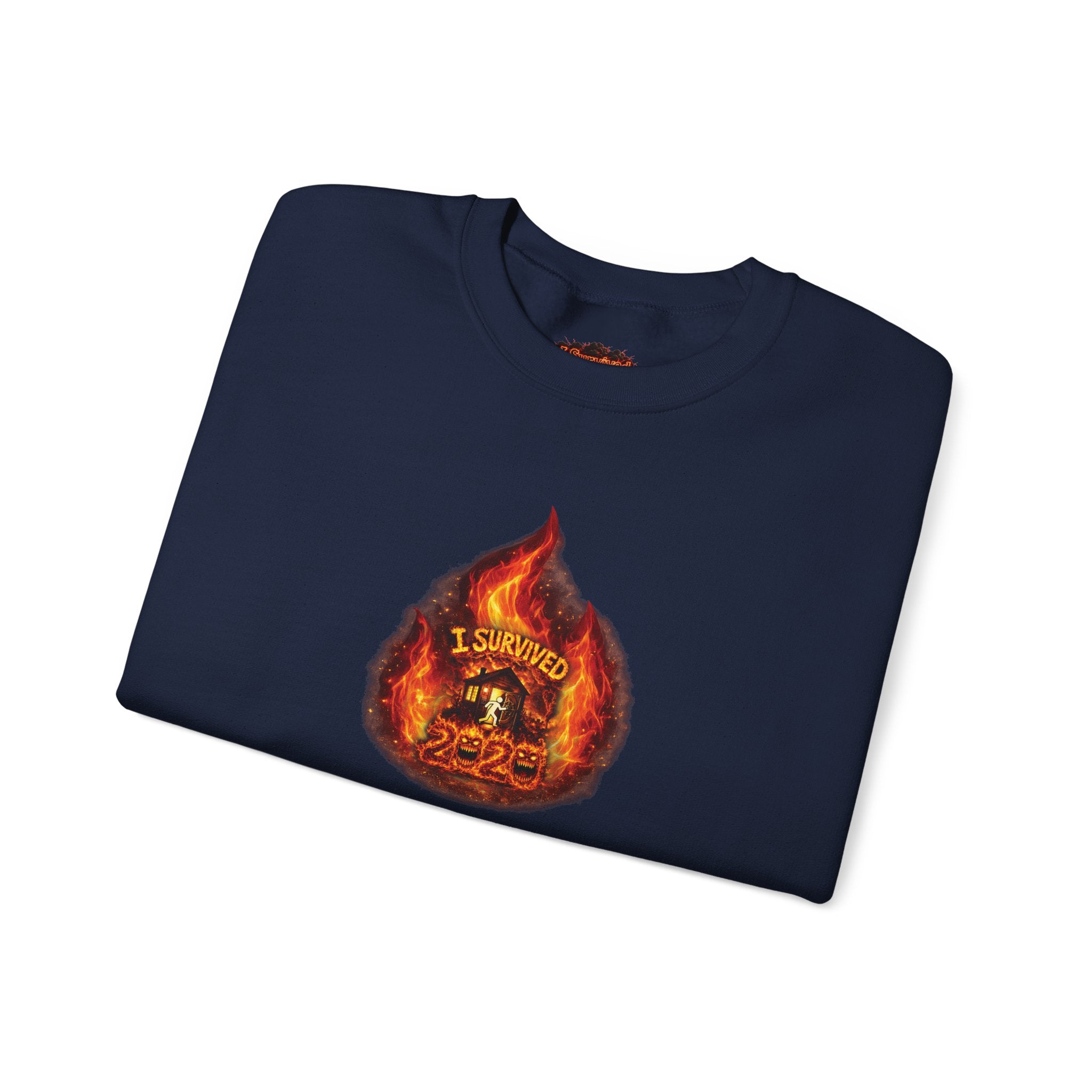 I Survived 2020 — WILDFIRES S2:E4: Director's Cut "Western U.S. Wildfire Season" Memorial Unisex Heavy Blend™ Crewneck Sweatshirt