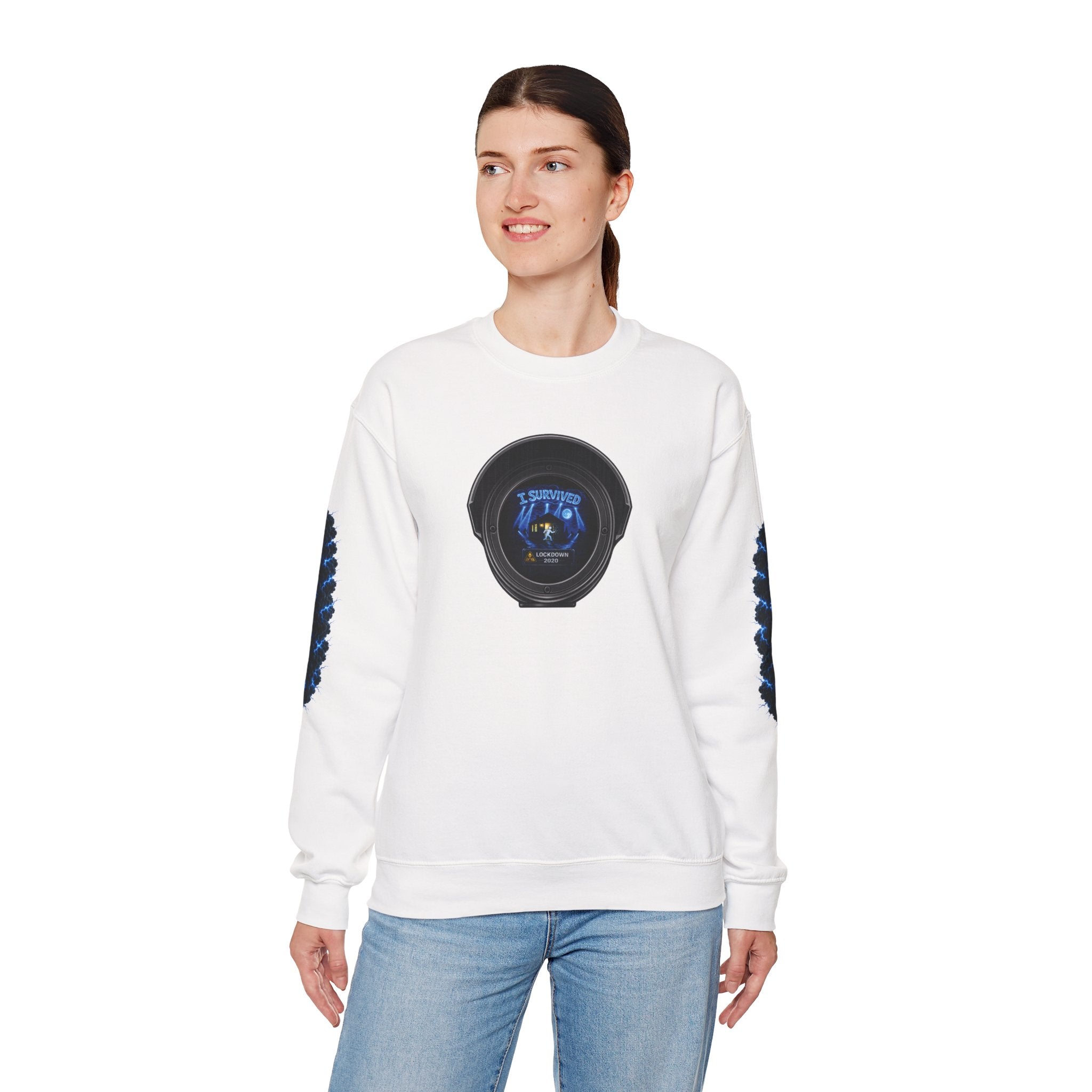 I Survived 2020 —  LOCKDOWN S3:E1: Director's Cut Special Edition "Quarantine" Unisex Heavy Blend™ Crewneck Sweatshirt