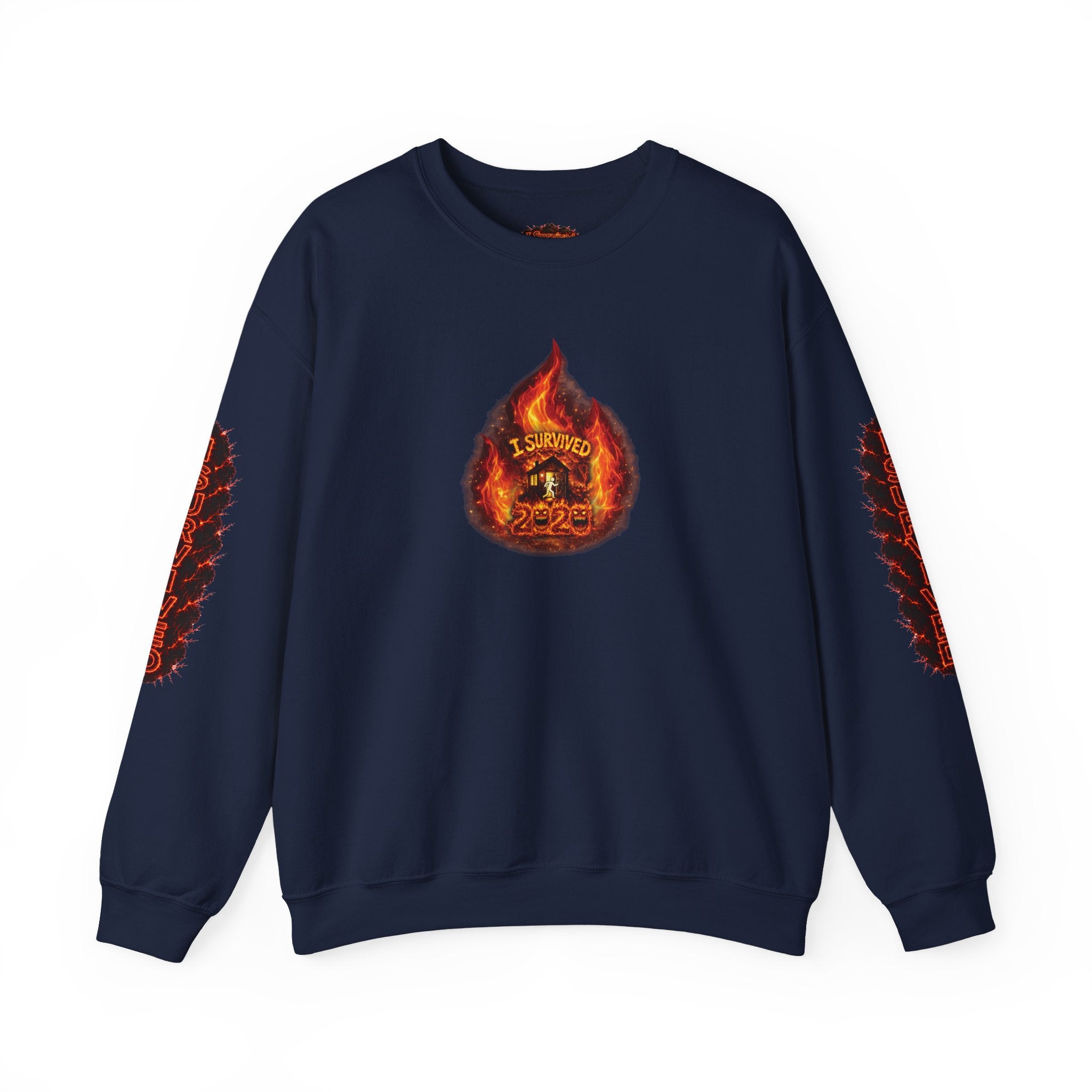 I Survived 2020 — WILDFIRES S2:E2: Director's Cut "The Bobcat Fire" Memorial Unisex Heavy Blend™ Crewneck Sweatshirt