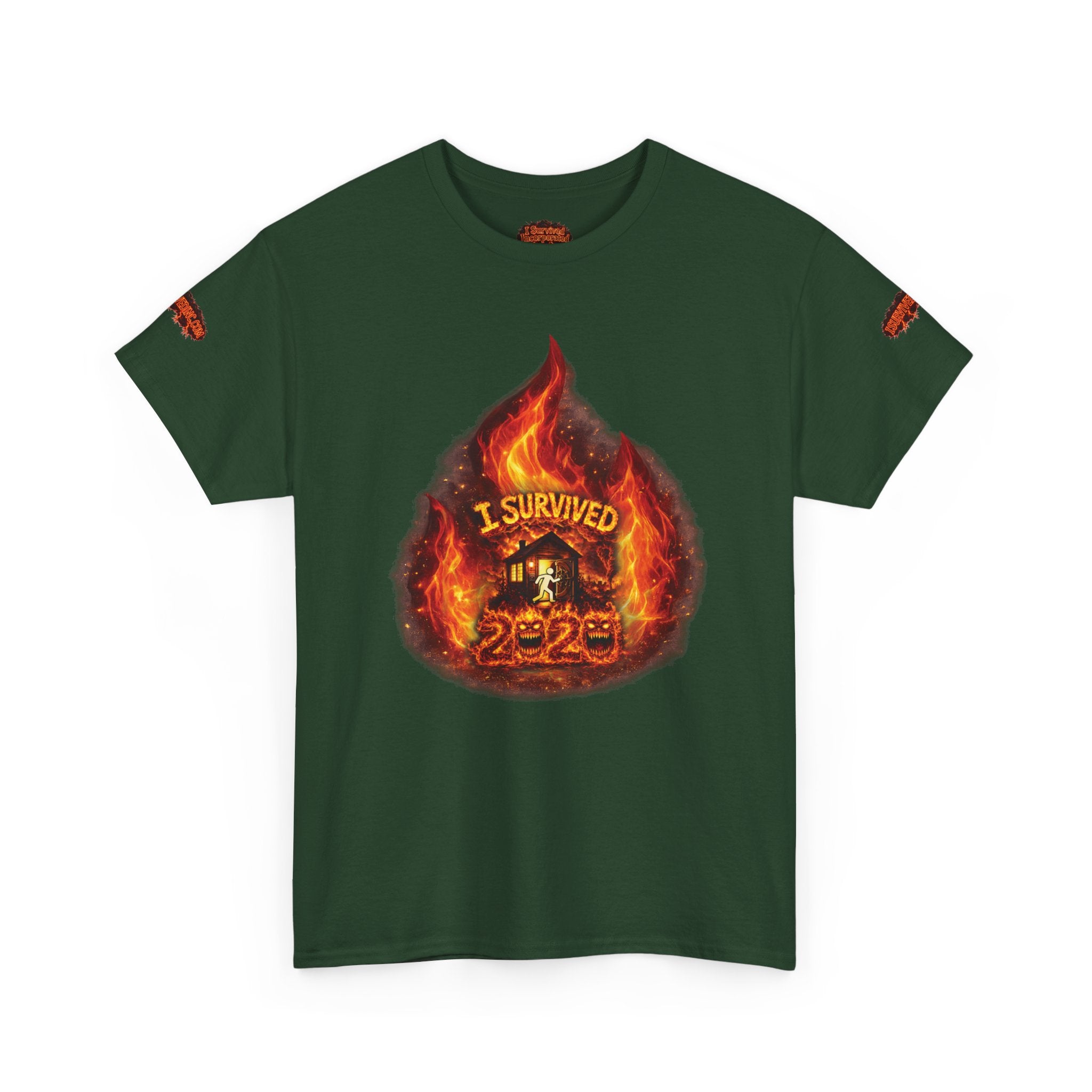 I Survived 2020 — Director's Cut S2:E3 "The California Wildfires" | Wildfire Edition Memorial Unisex Heavy Cotton Tee (SPECIAL EDITION)