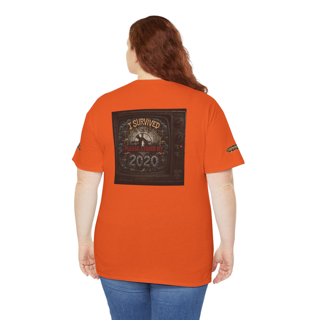 I Survived 2020 — "Please Stand By" Test Pattern Tee Special Edition Summer Premier Unisex Heavy Cotton Tee