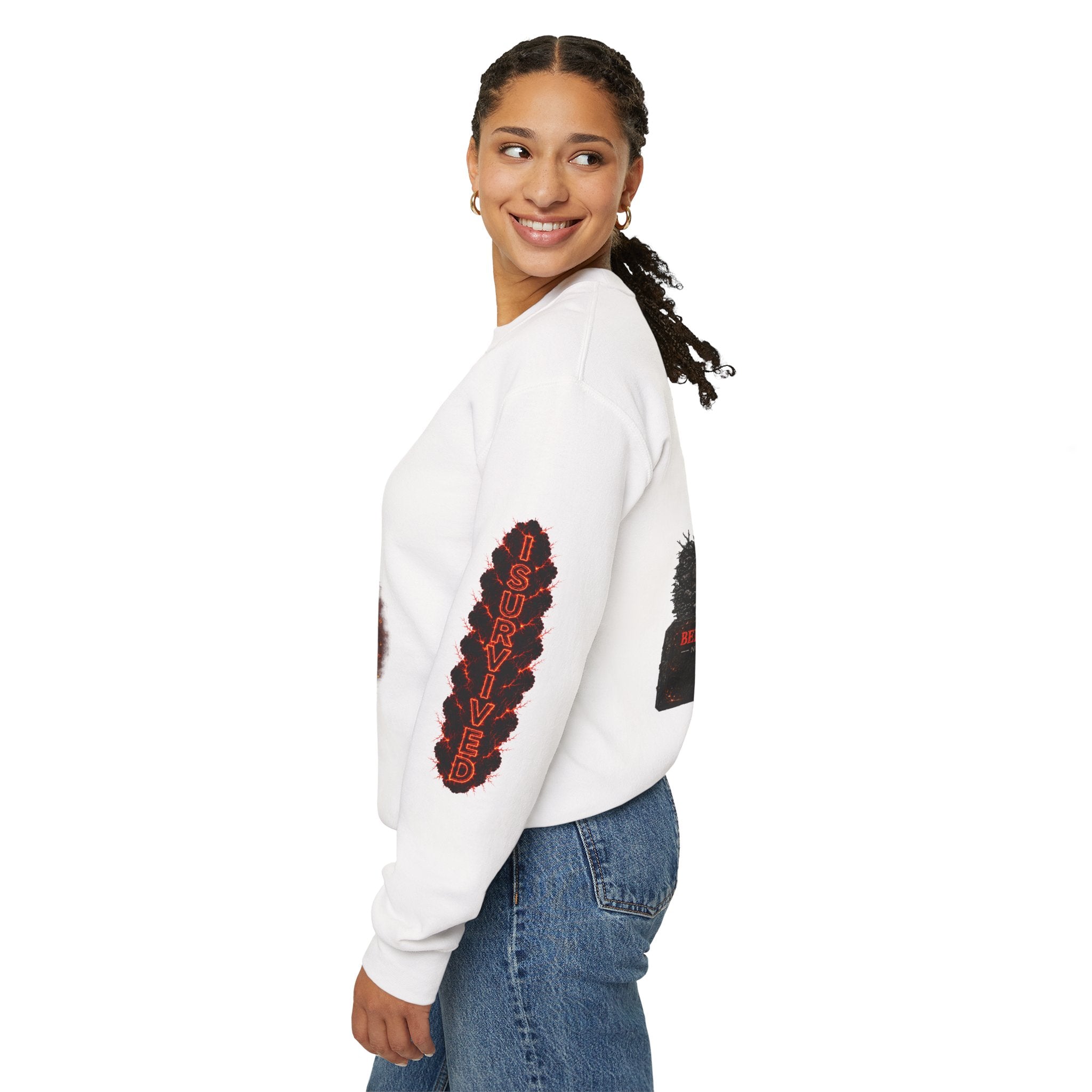I Survived 2020 — Director's Cut S2:E1 "Berry Creek" | Wildfire Edition Memorial Unisex Heavy Blend™ Crewneck Sweatshirt