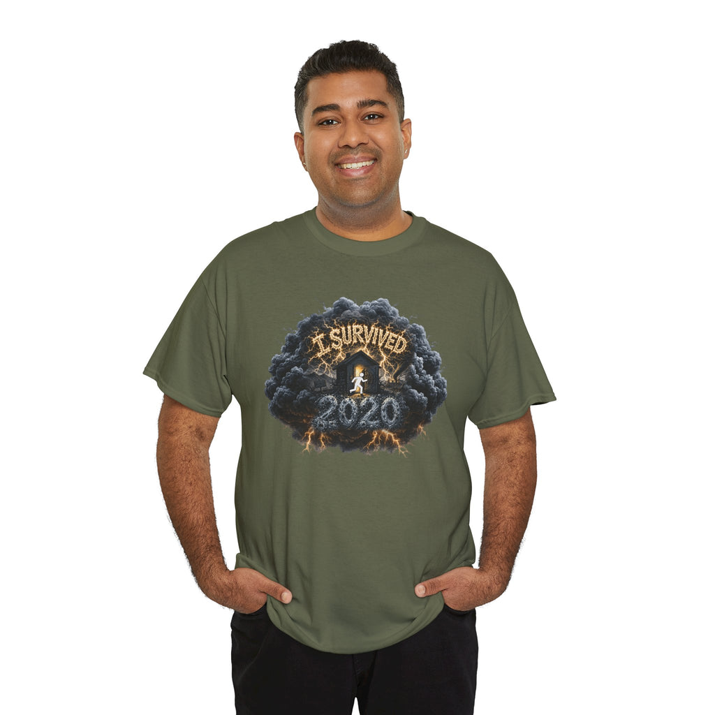 I Survived 2020 —  Deriector's Cut Original Design Teaser Tee | Season 1 Premiere Drop Unisex Heavy Cotton Tee