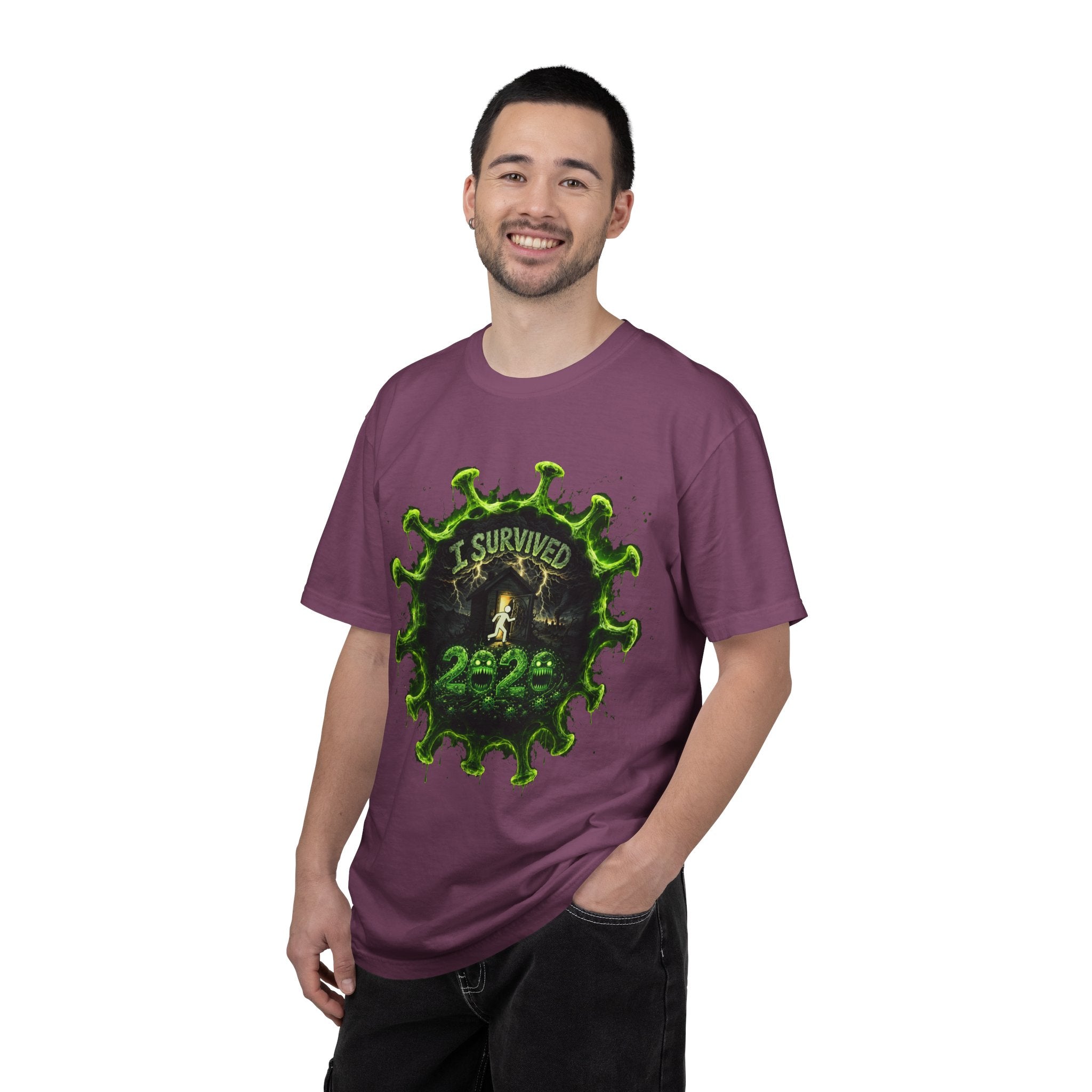 I Survived 2020 — Director's Cut S1:E1 "COVID-19: The Coronavirus" | Pandemic Edition Unisex Garment-Dyed T-shirt
