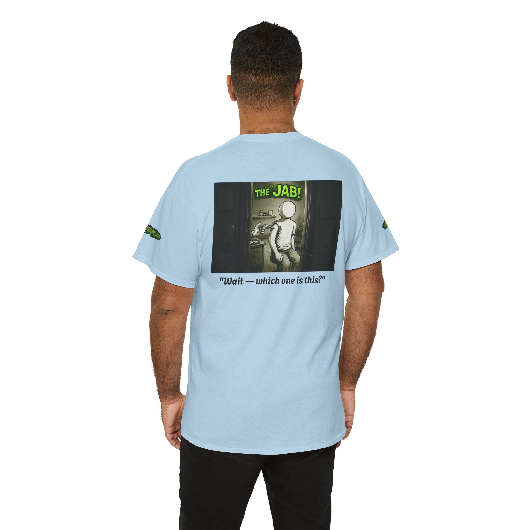I Survived 2020 — PANDEMIC S1:E3: Director's Cut Special Edition "The Jab!" Unisex Heavy Cotton Tee