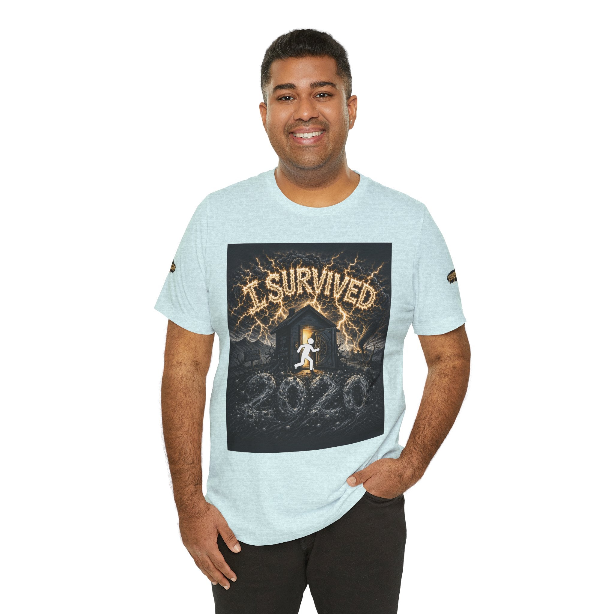 I Survived 2020 — Original Design Teaser Tee | Season 1 Premiere Drop Unisex Jersey Short Sleeve Tee