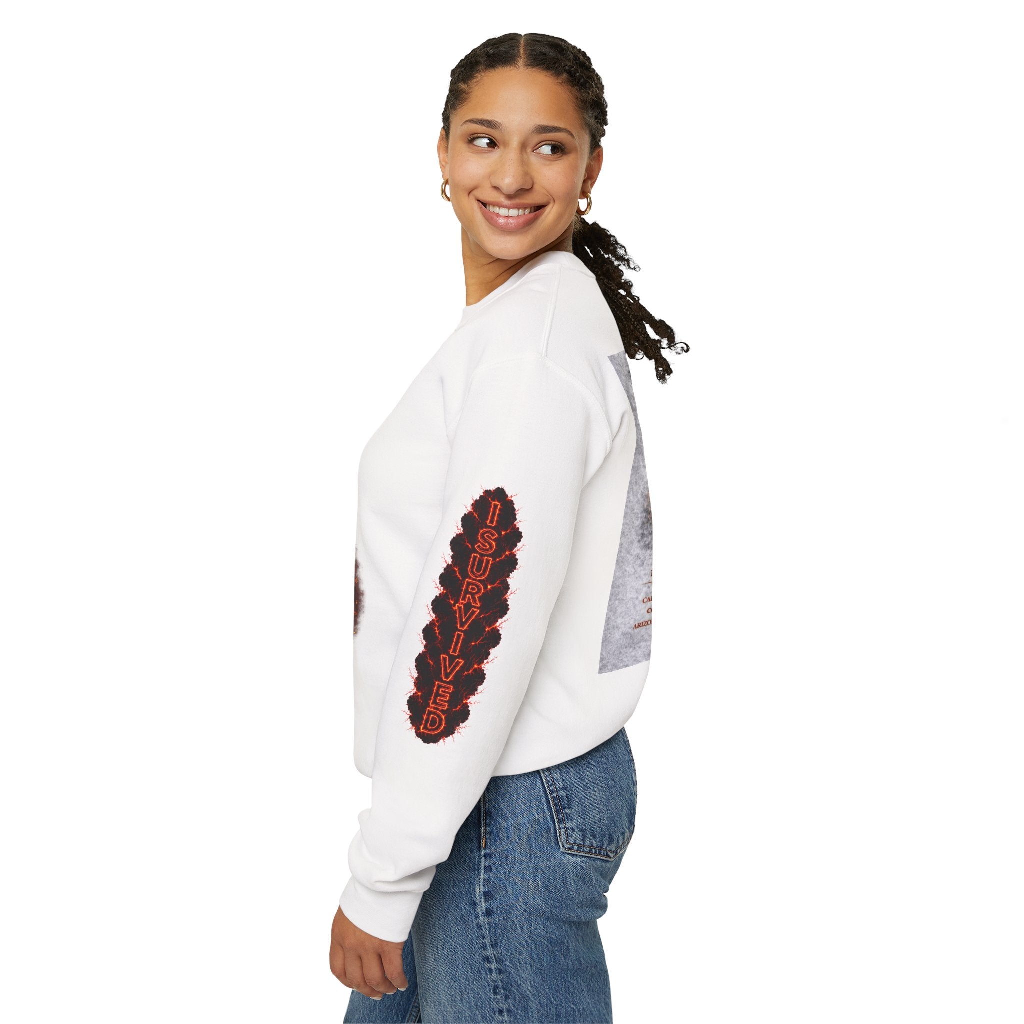 I Survived 2020 — Director's Cut S2:E4 "Western U.S. Wildfire Season" | Mid-Season Finale Pt. 1 | Wildfire Edition Memorial Unisex Heavy Blend™ Crewneck Sweatshirt