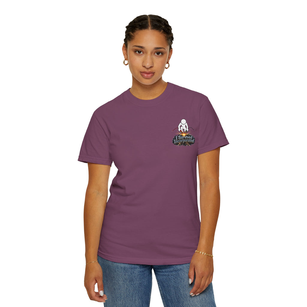 I Survived 2020 — "Please Stand By" Test Pattern Tee Summer Premier Unisex Garment-Dyed T-shirt