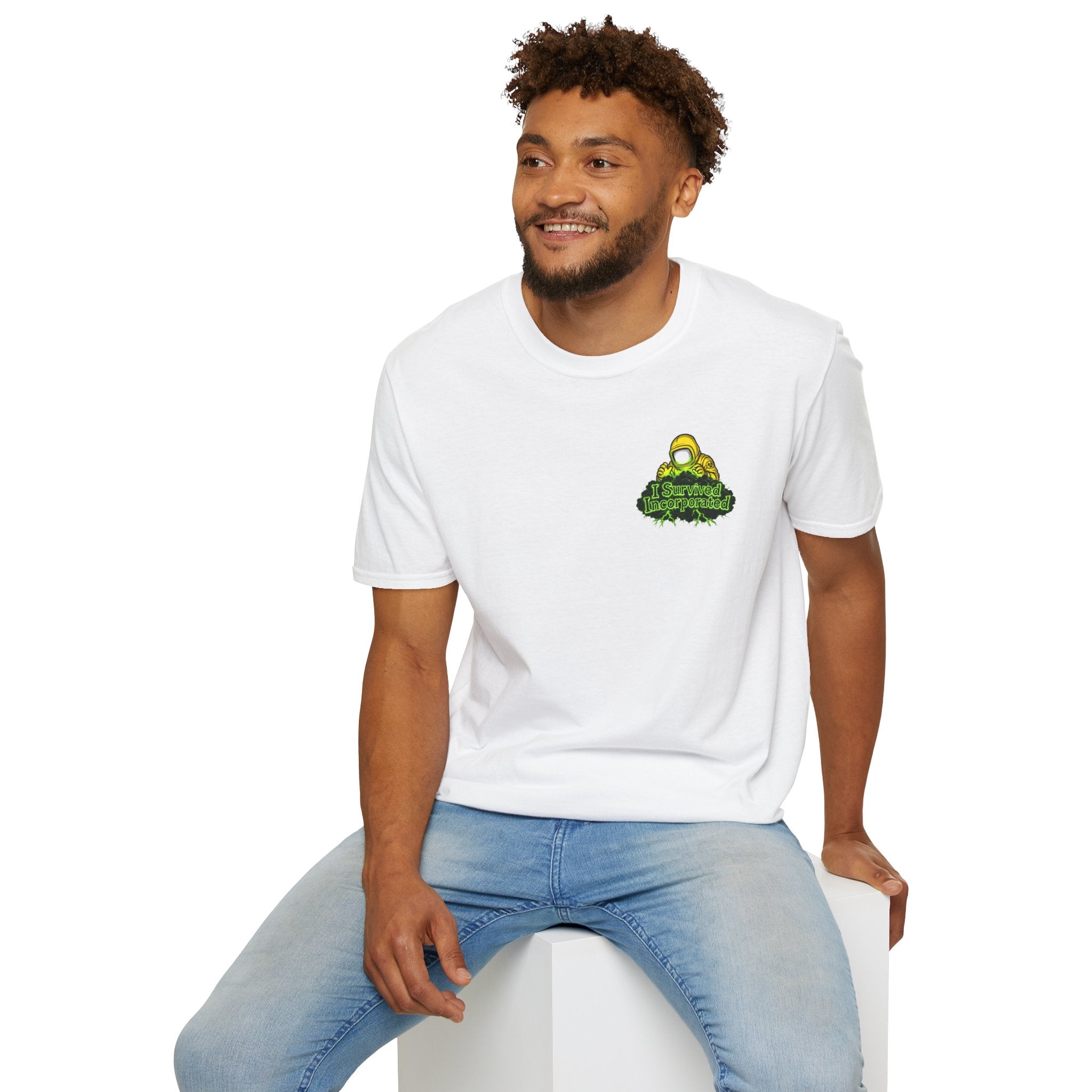 I Survived 2020 — "Please Stand By" Test Pattern Toxic Signal Tee Summer Premiere Unisex Softstyle T-Shirt